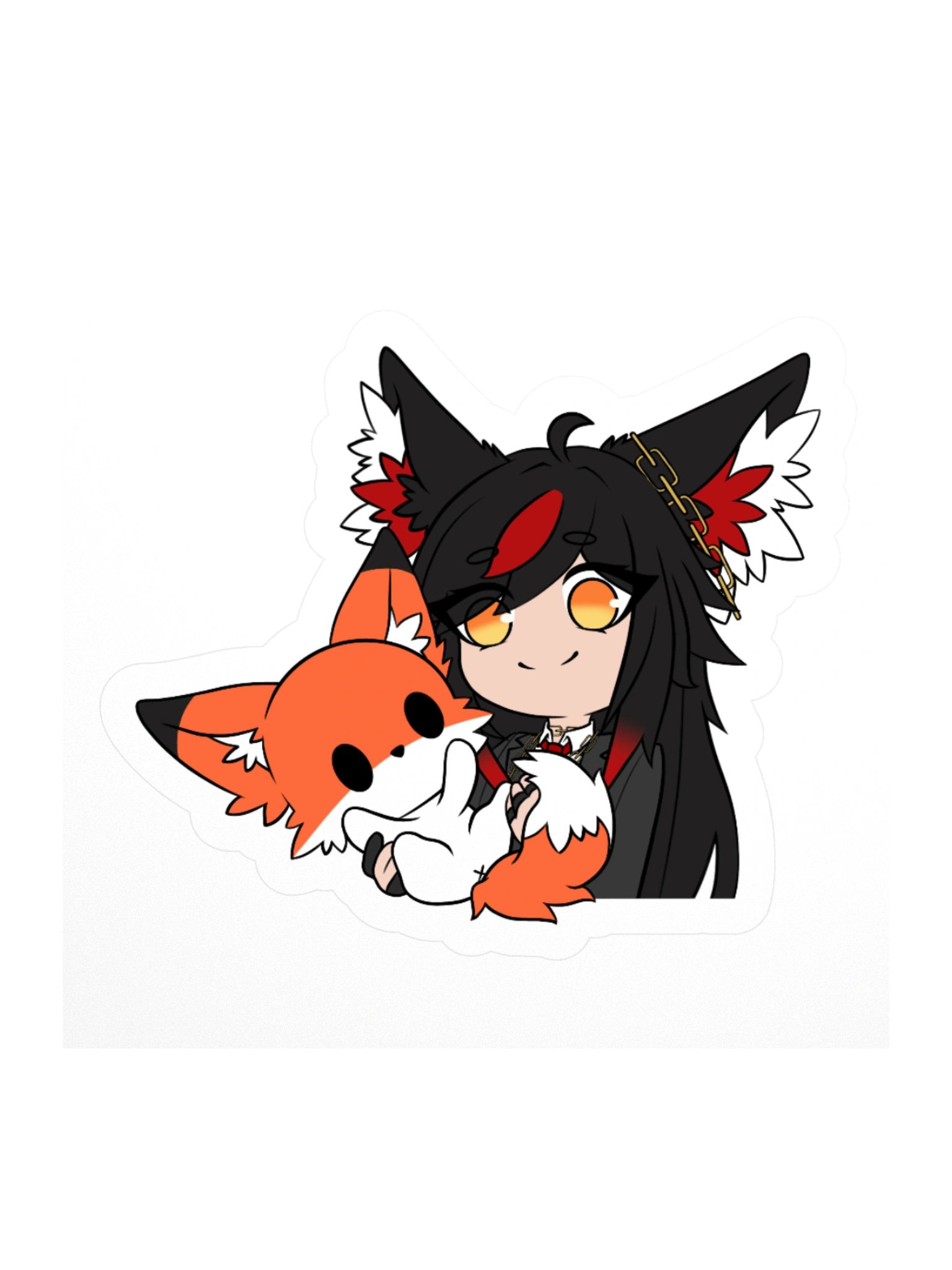 Awri hugging Fire Sticker product image (2)