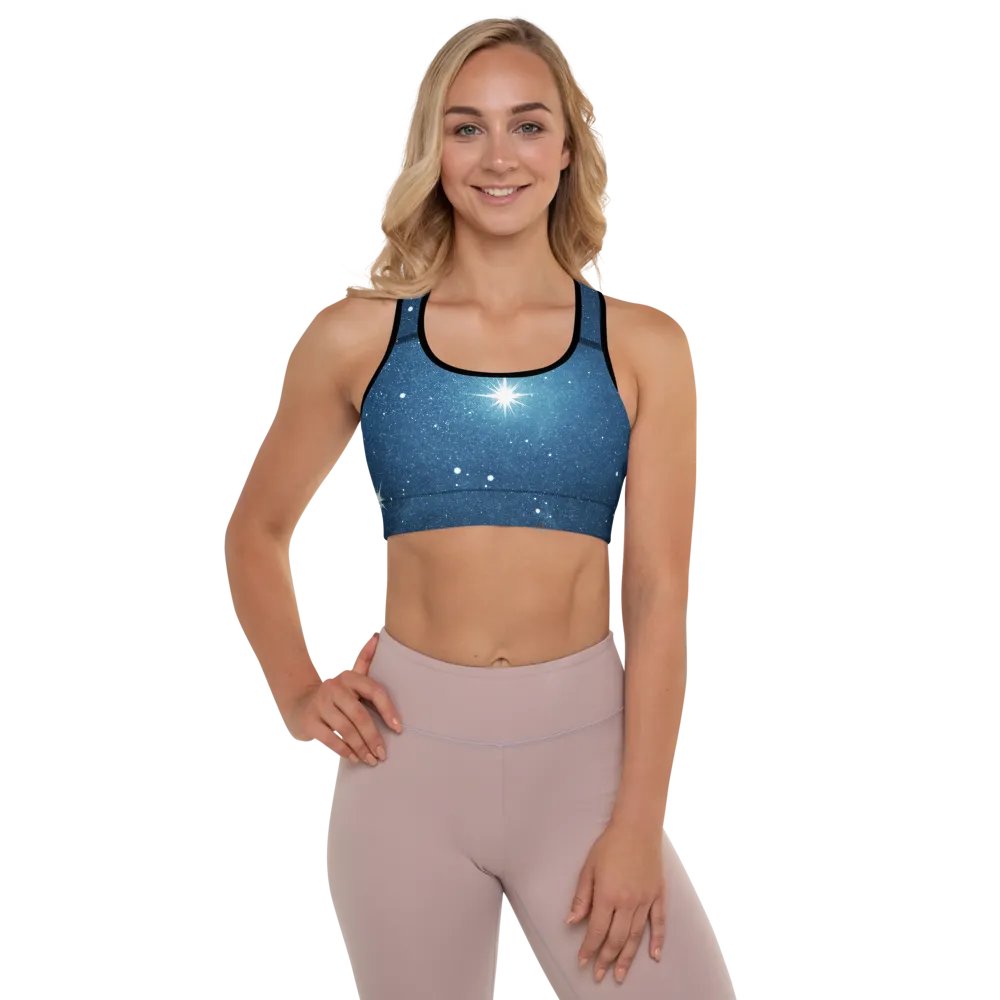 Starry Night Sky Padded Sports Bra product image (8)