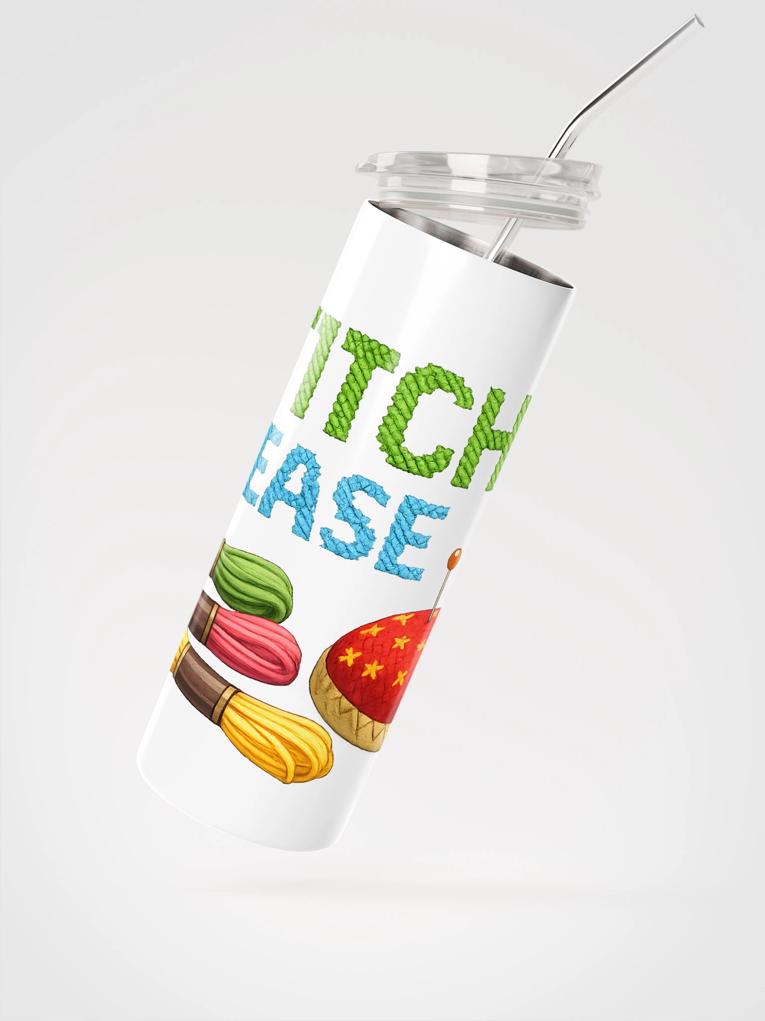 Stitch Please Stainless Steel Tumbler product image (2)