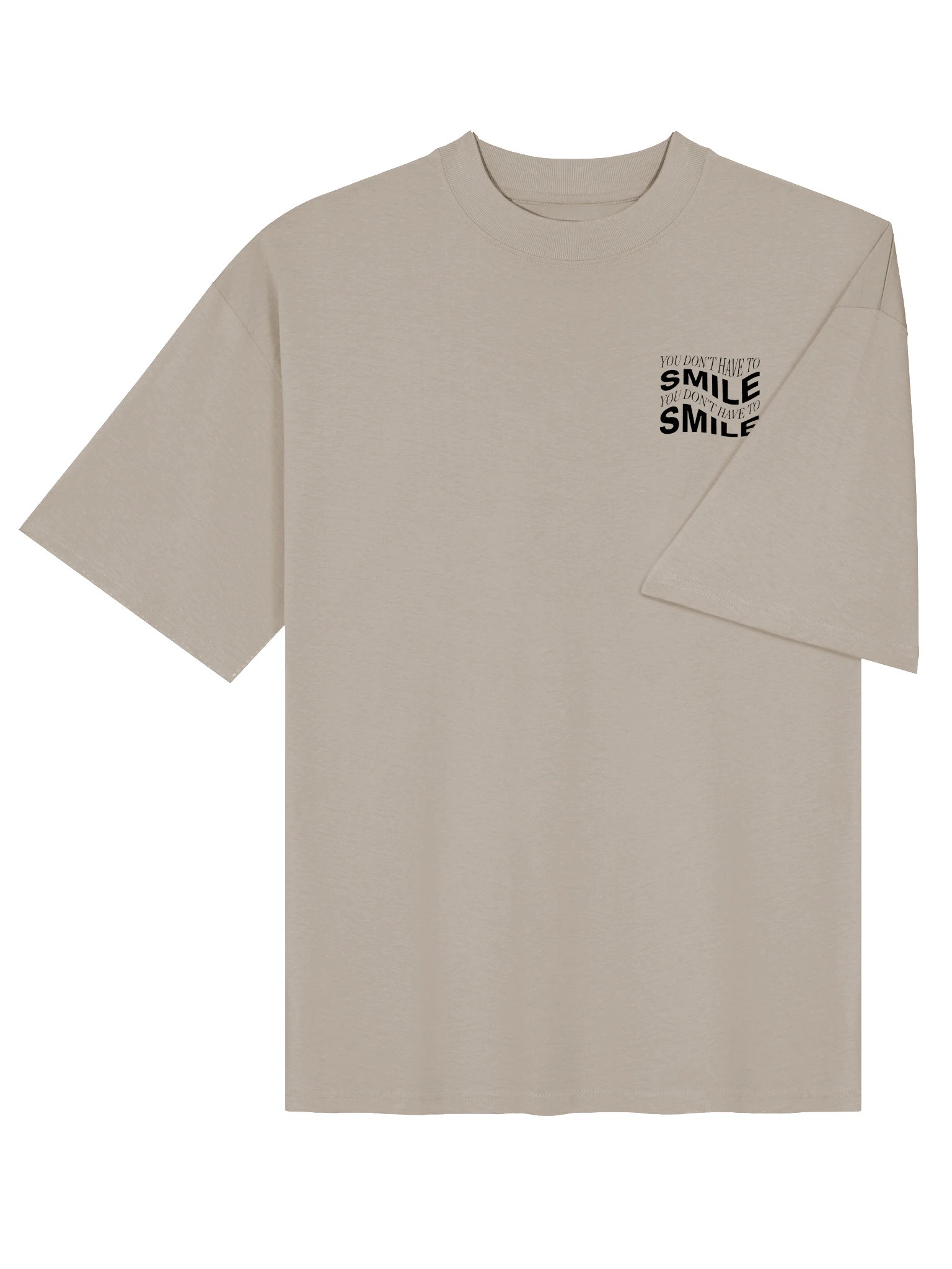 SMILE Organic Oversized Crew-Neck T-Shirt product image (4)