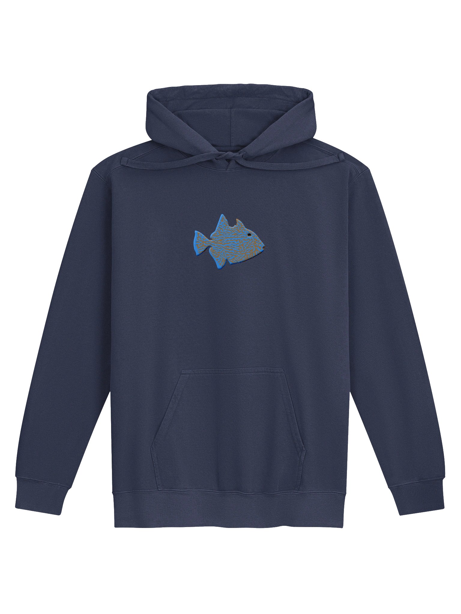 Blue-Lined Triggerfish Embroidered Premium Hoodie | Saltwater Reef Aquarium Fish & Marine Life Apparel product image (4)