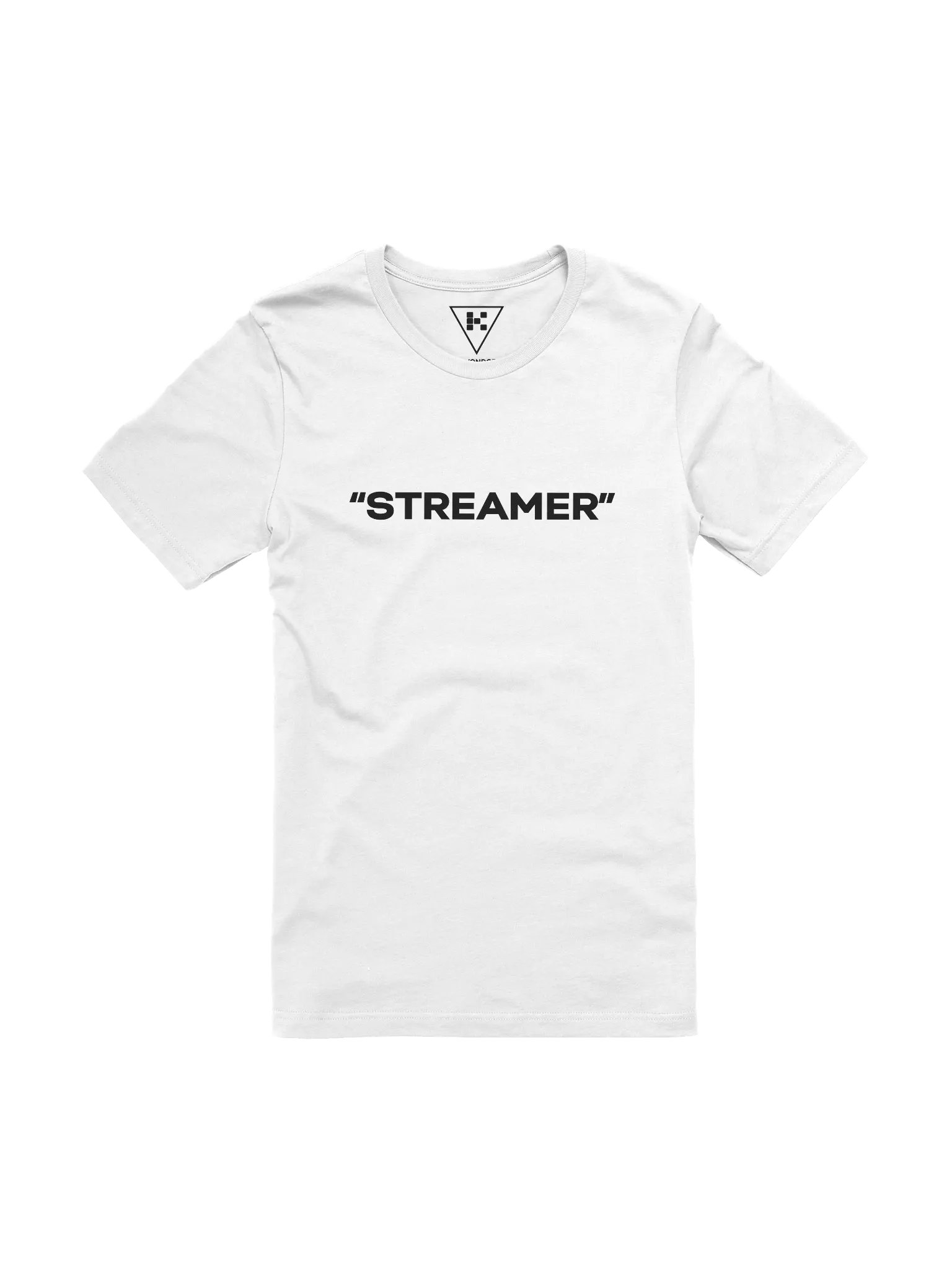 "Streamer" T-Shirt (black text) product image (1)