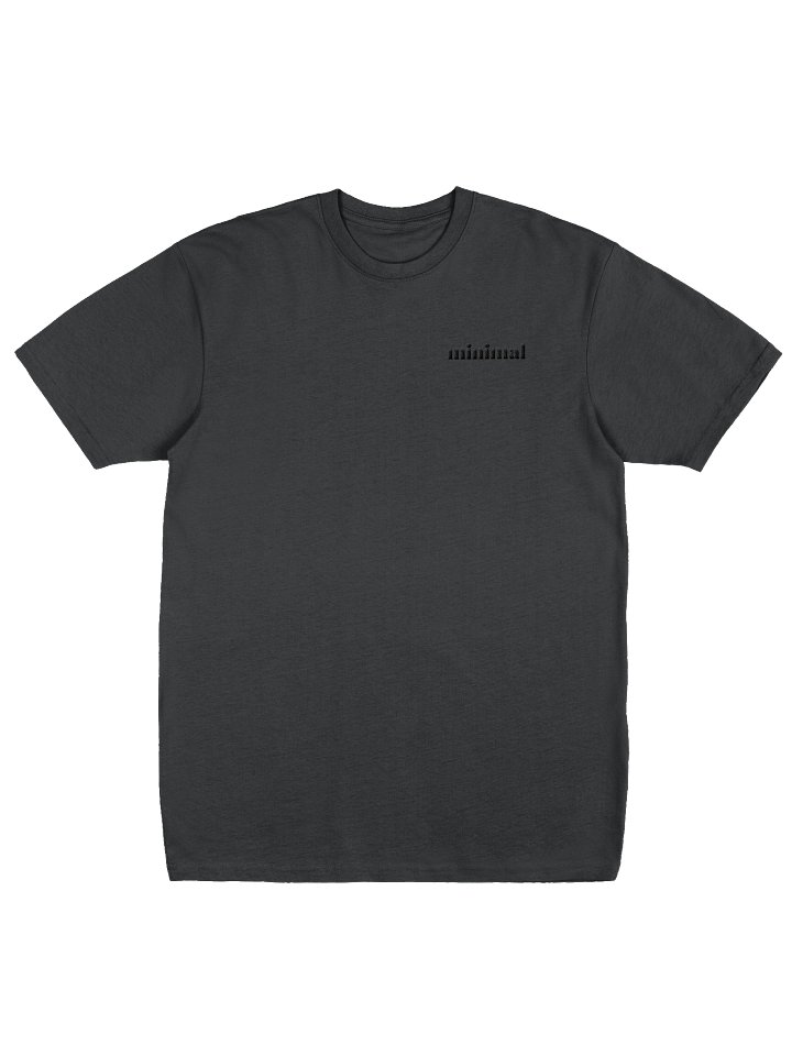 001: black stitched tee product image (2)