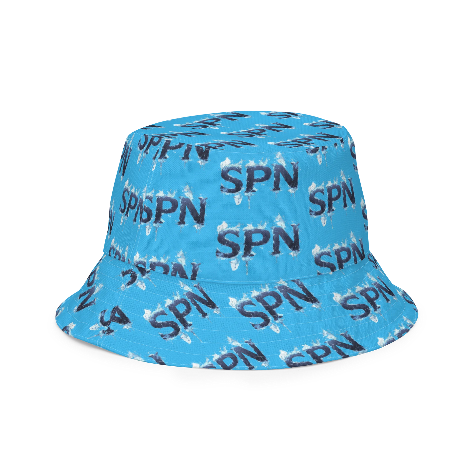 Cyan Creature Tile Reversible Bucket Hat product image (3)