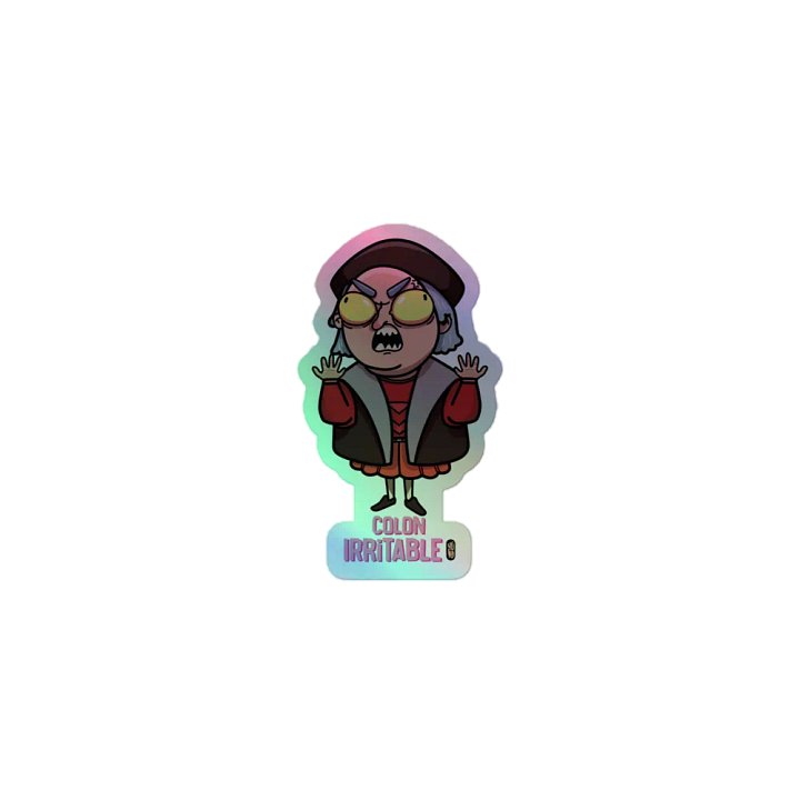 Colon Irritado - Sticker (Holographic Kiss Cut) product image (1)