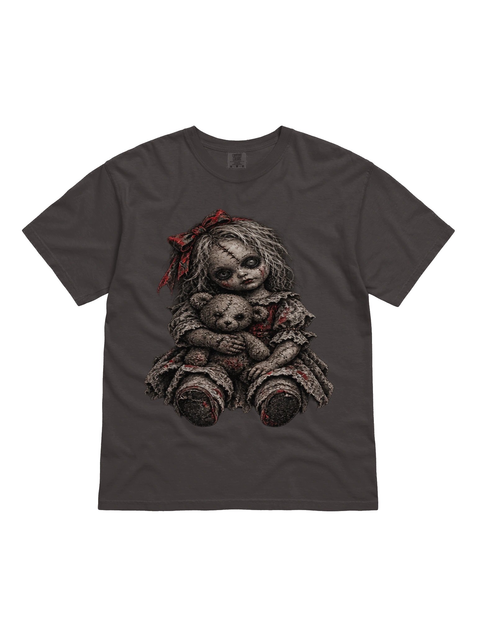 CREEPY HAUNTED DOLL GRAPHIC T-SHIRT | GOTHIC HORROR GRAPHIC TEE product image (7)