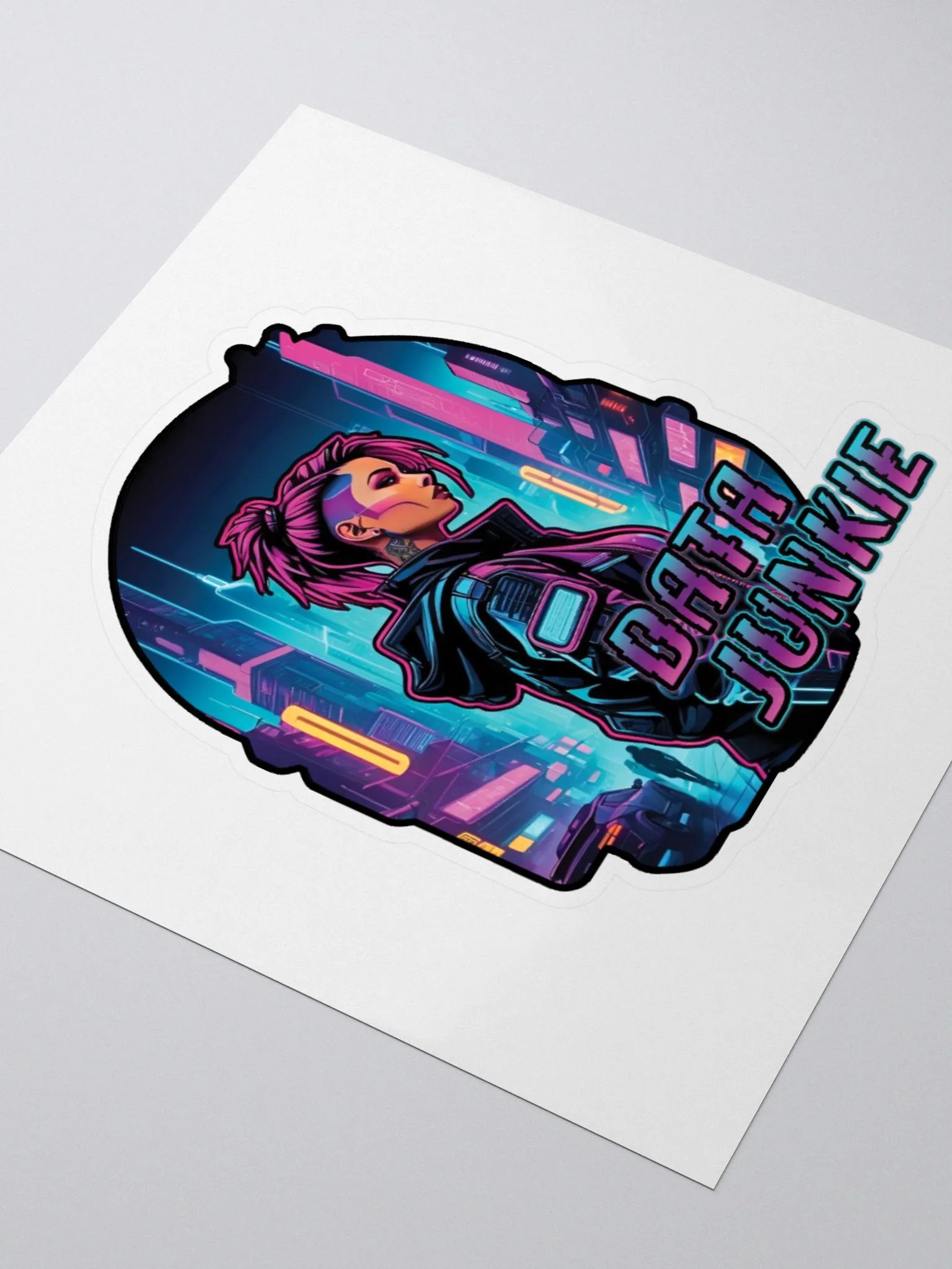 Neon Data Junkie Sticker Set product image (8)