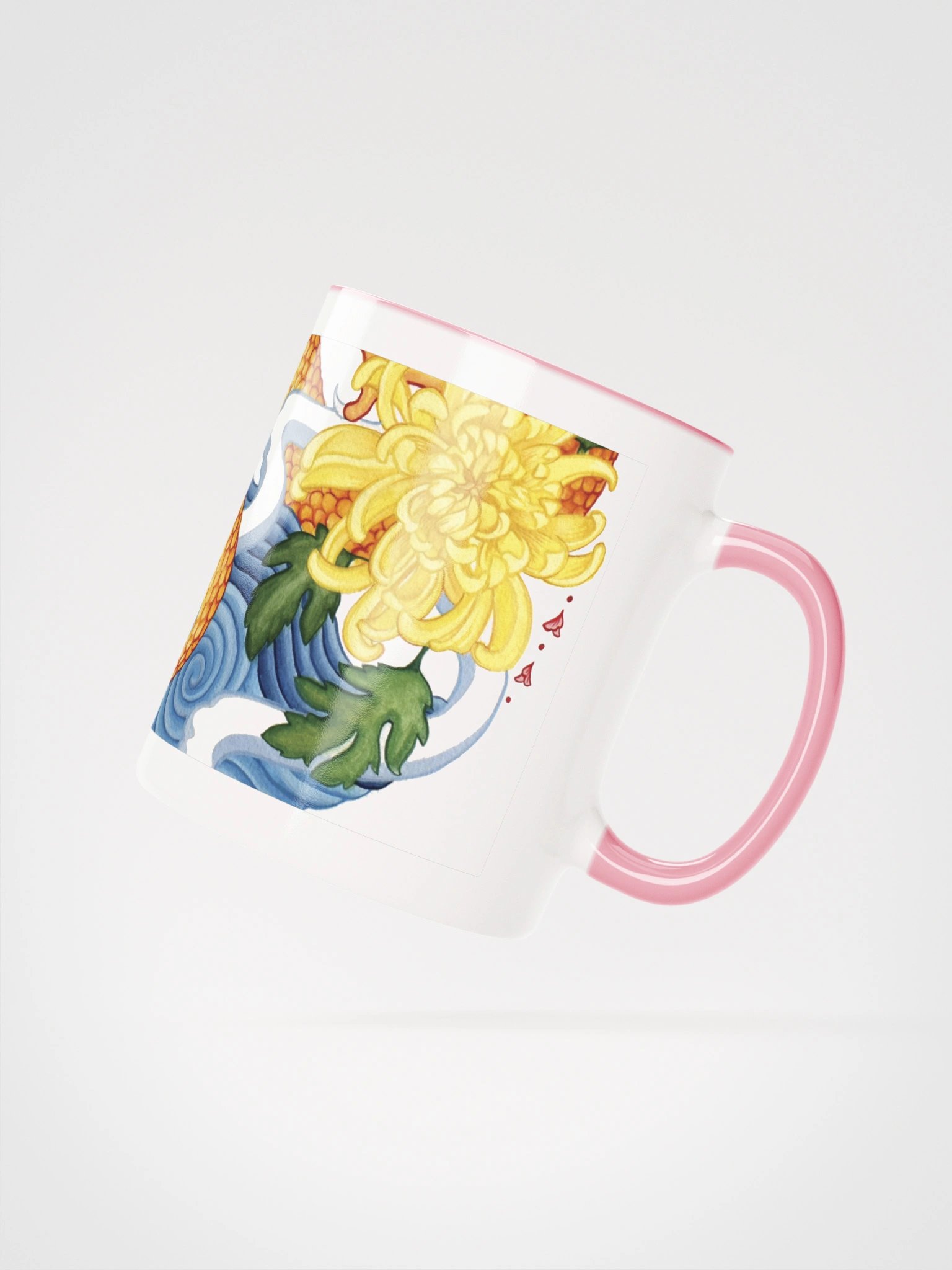 "Dragon & Chrysanthemums" - Ceramic Mug product image (3)