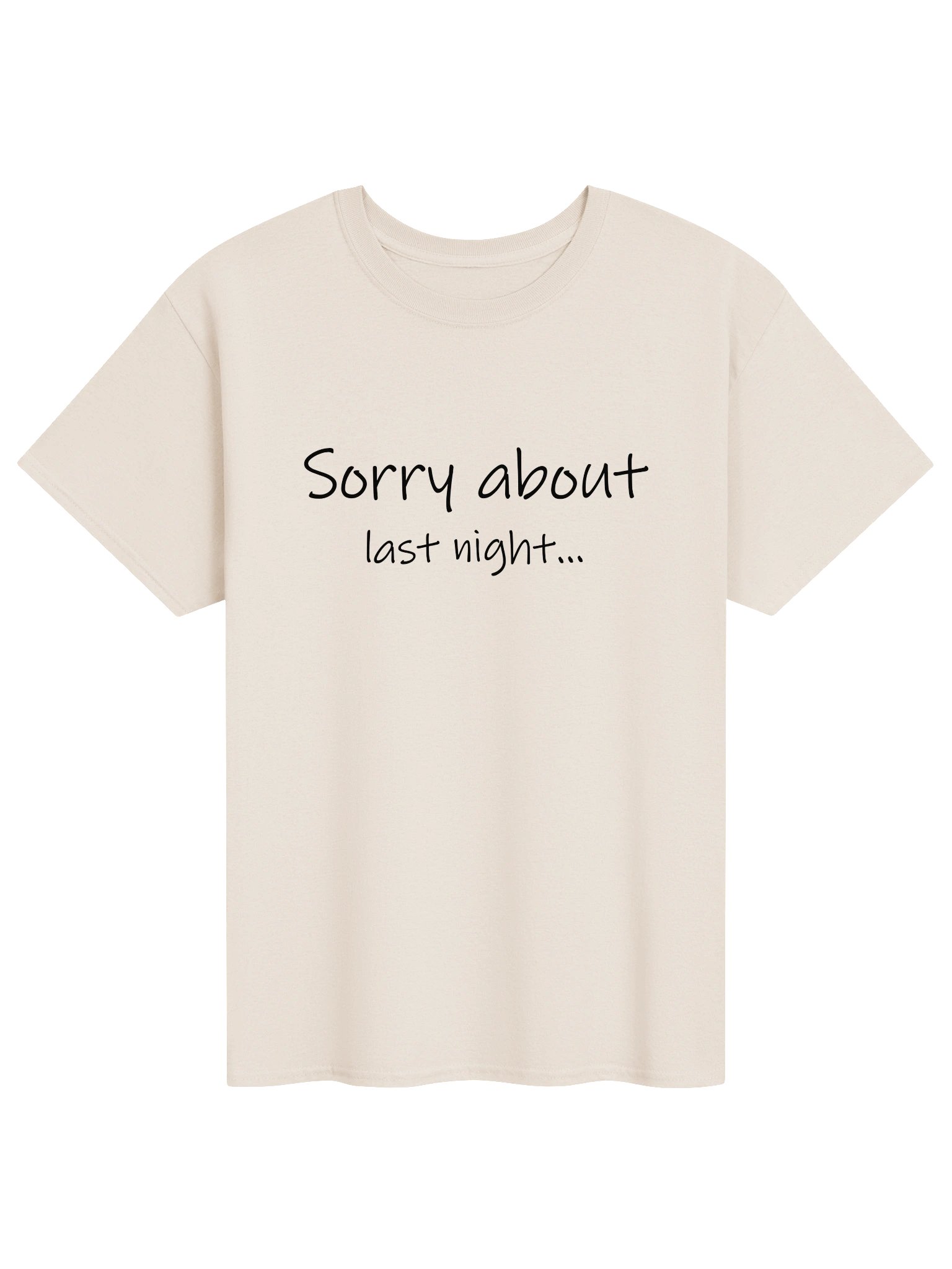 Sorry About Last Night Heavyweight Tee Lt. product image (51)
