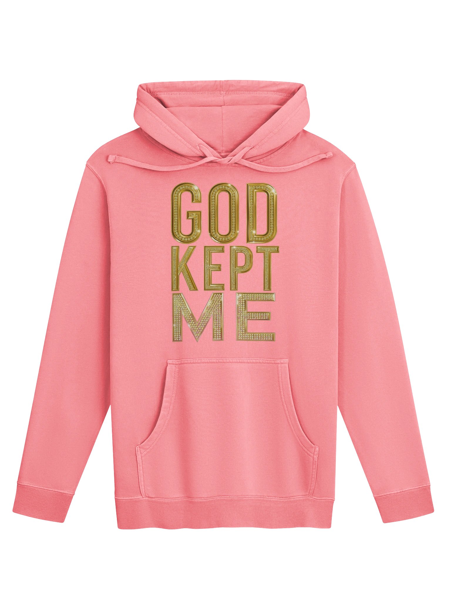 GOD KEPT ME Gold-Diamond Hoodie product image (1)