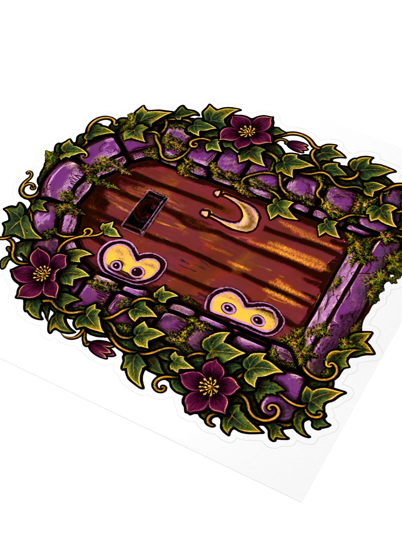 The Door Left Open, Garden Door Sticker (3 inch vinyl) product image (3)