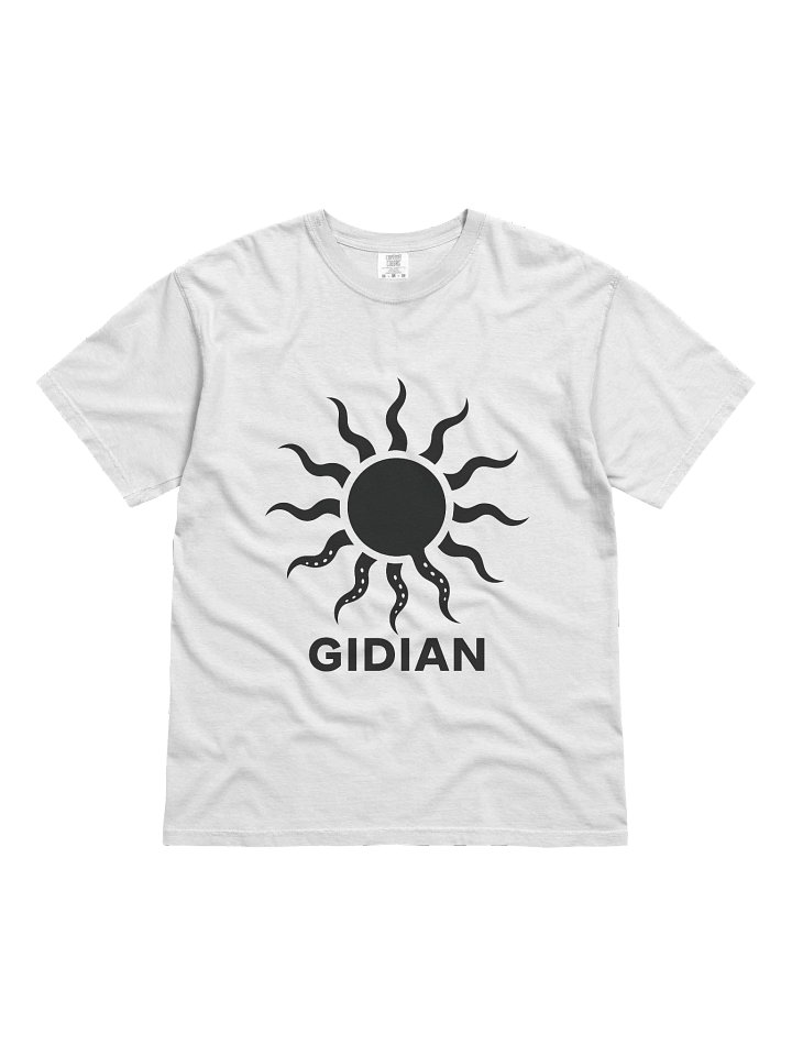 Gidian black sun T white product image (1)