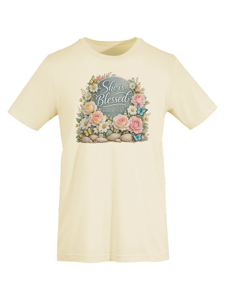 Blessed Floral Proverbs Tee product image (2)
