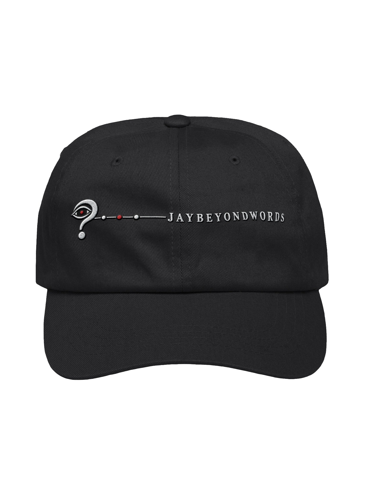 JAYBEYONDWORDS “The Question” Embroidered Logo Cap Patch | Eye & Question Mark Emblem product image (3)