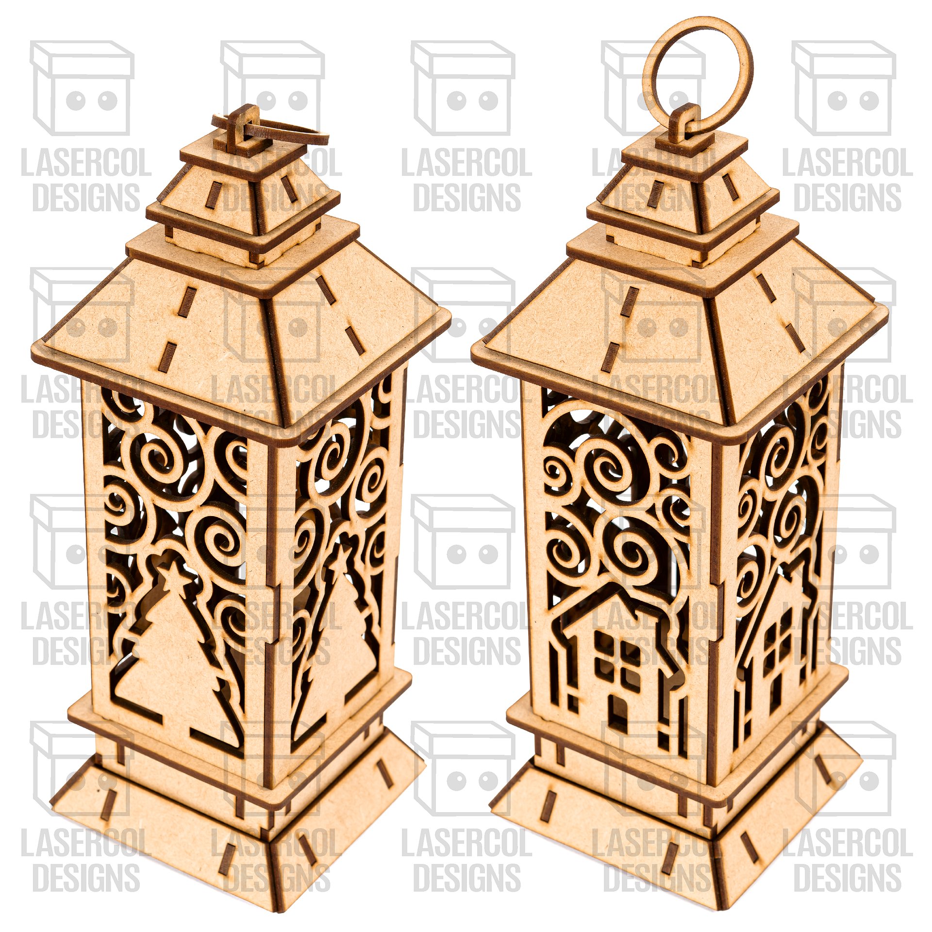 Christmas Lanterns (5 Styles) - Laser Cut Files product image (6)
