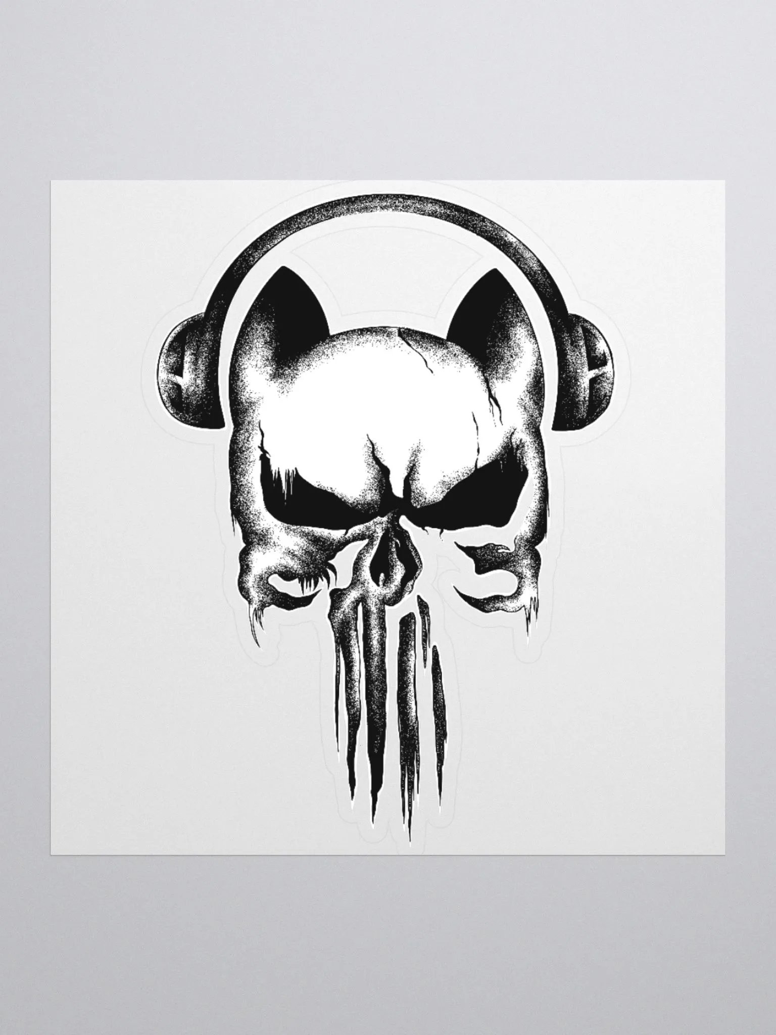 Skull Kitty Sticker product image (2)