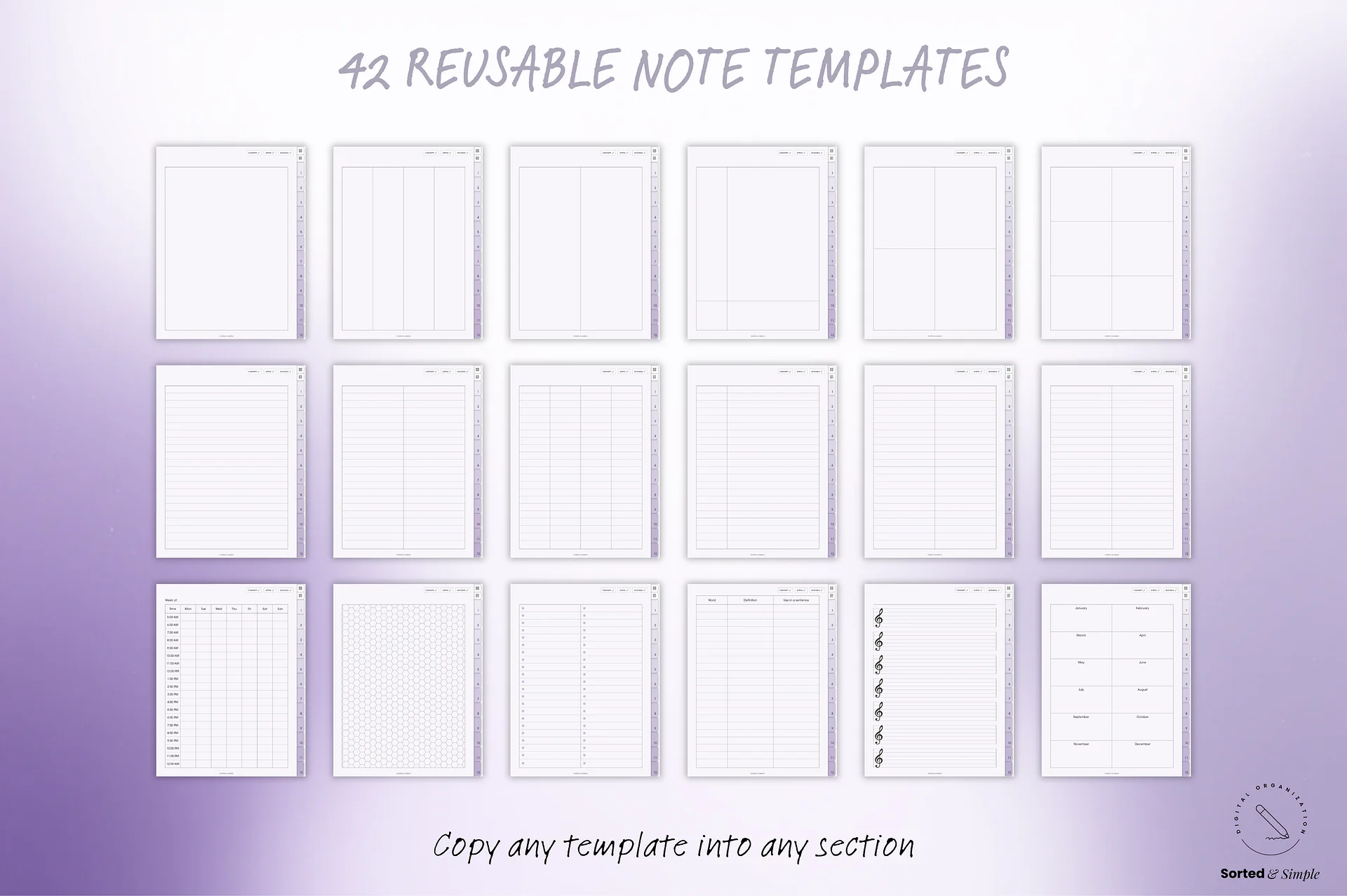 Smart Digital Notebook - Lavender Purple product image (8)