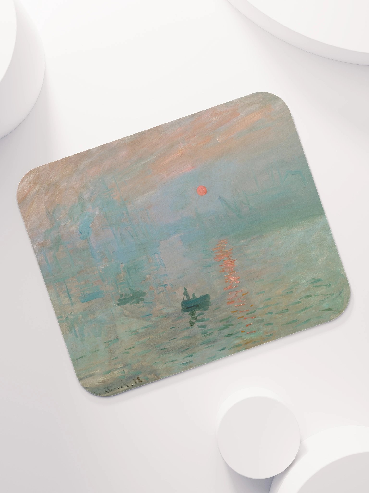 Monet – Impression, Sunrise (Impression, soleil levant) Mouse Pad product image (7)