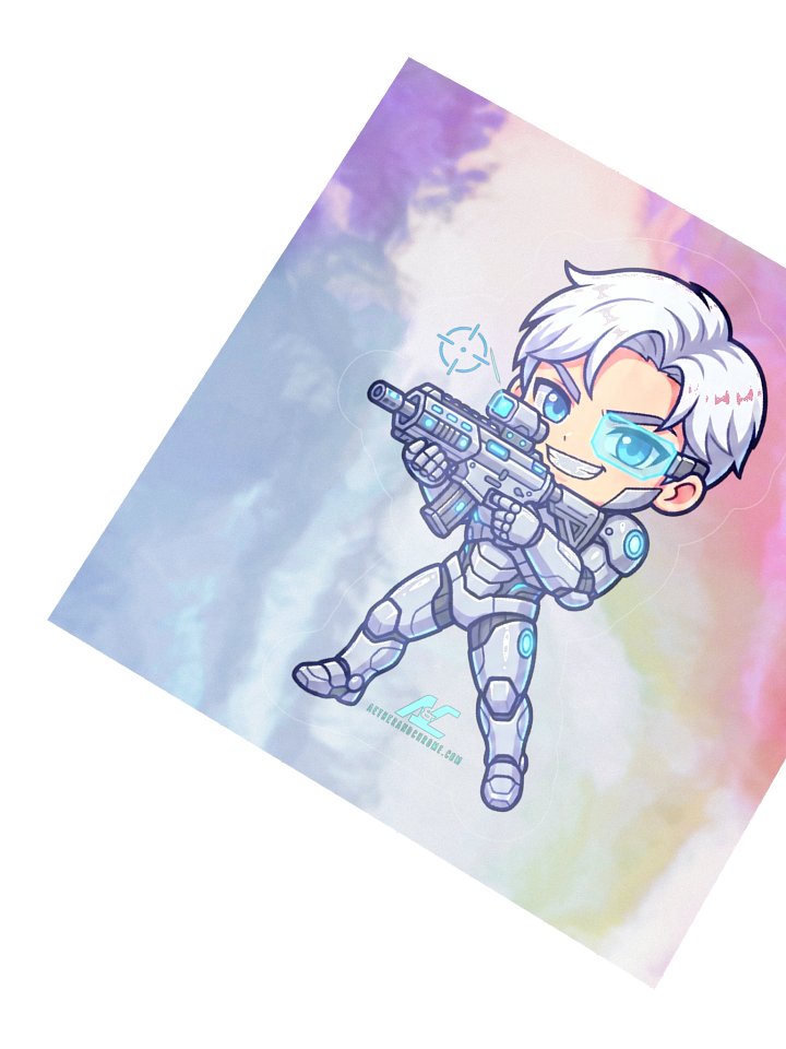 C.O.D.Y.: The Playful Futuristic Hero | Holographic Sticker Sheet product image (2)