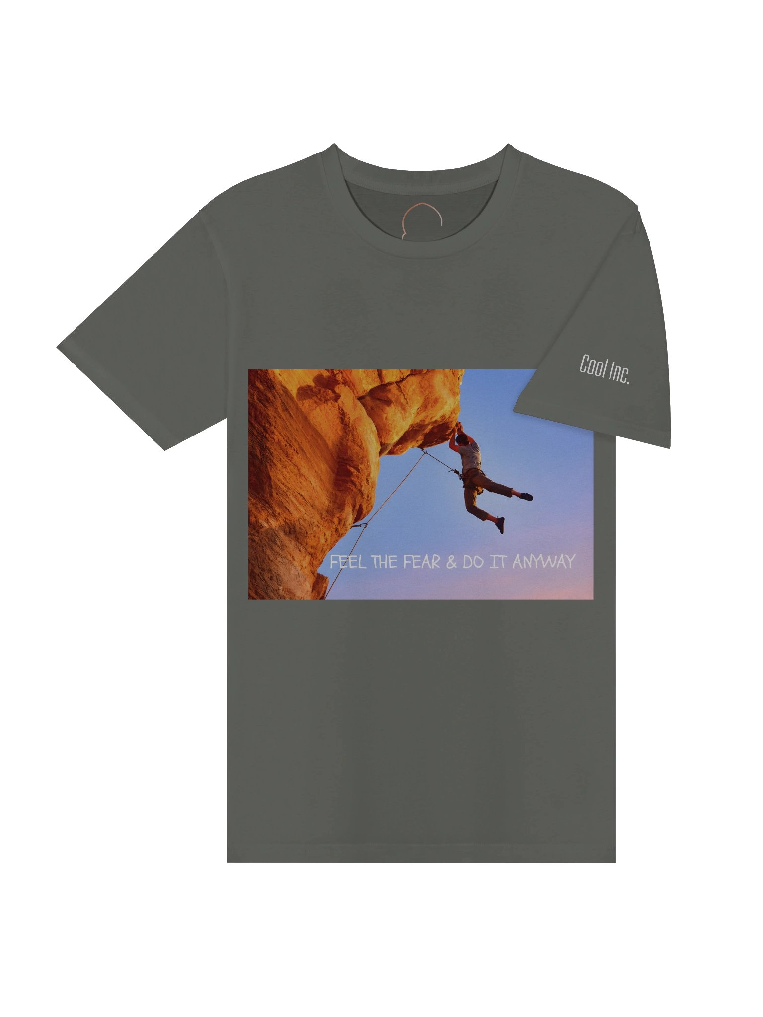 Feel the Fear Unisex T-Shirt – Rock Climbing Motivation Premium Tee product image (4)