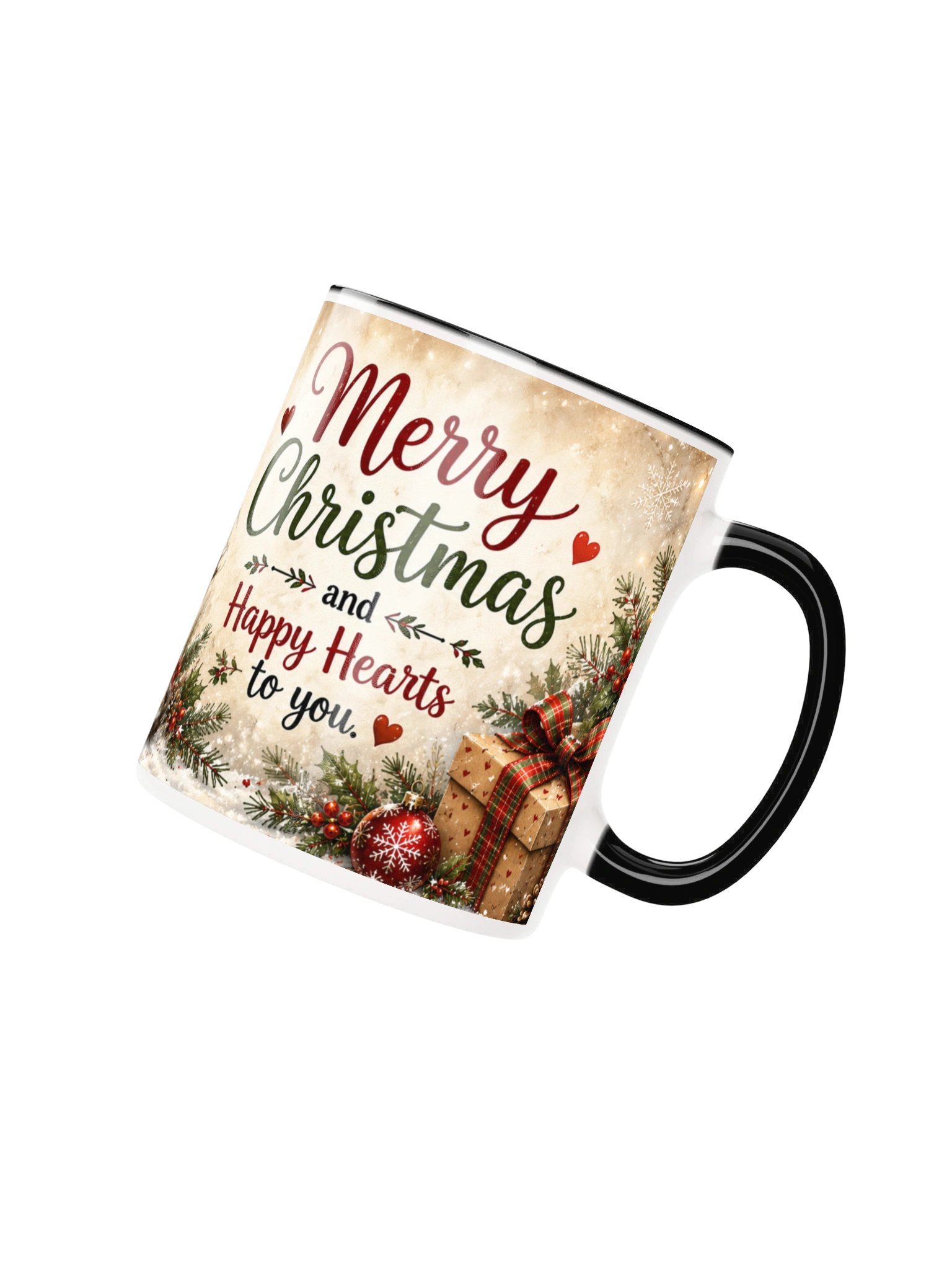 Merry Christmas Happy Hearts Mug product image (12)