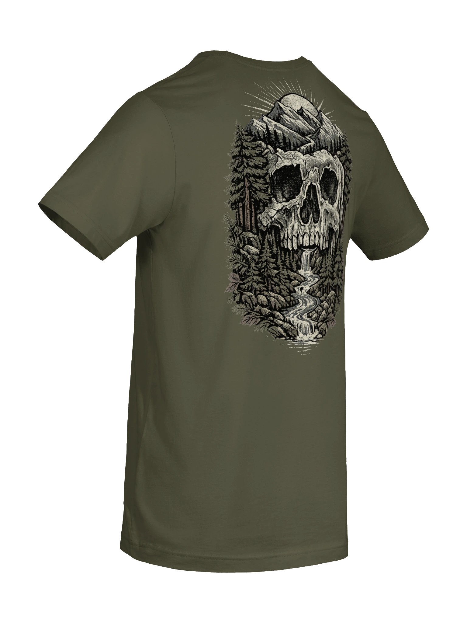 Mountain Skull Back-Print Graphic Tee product image (12)