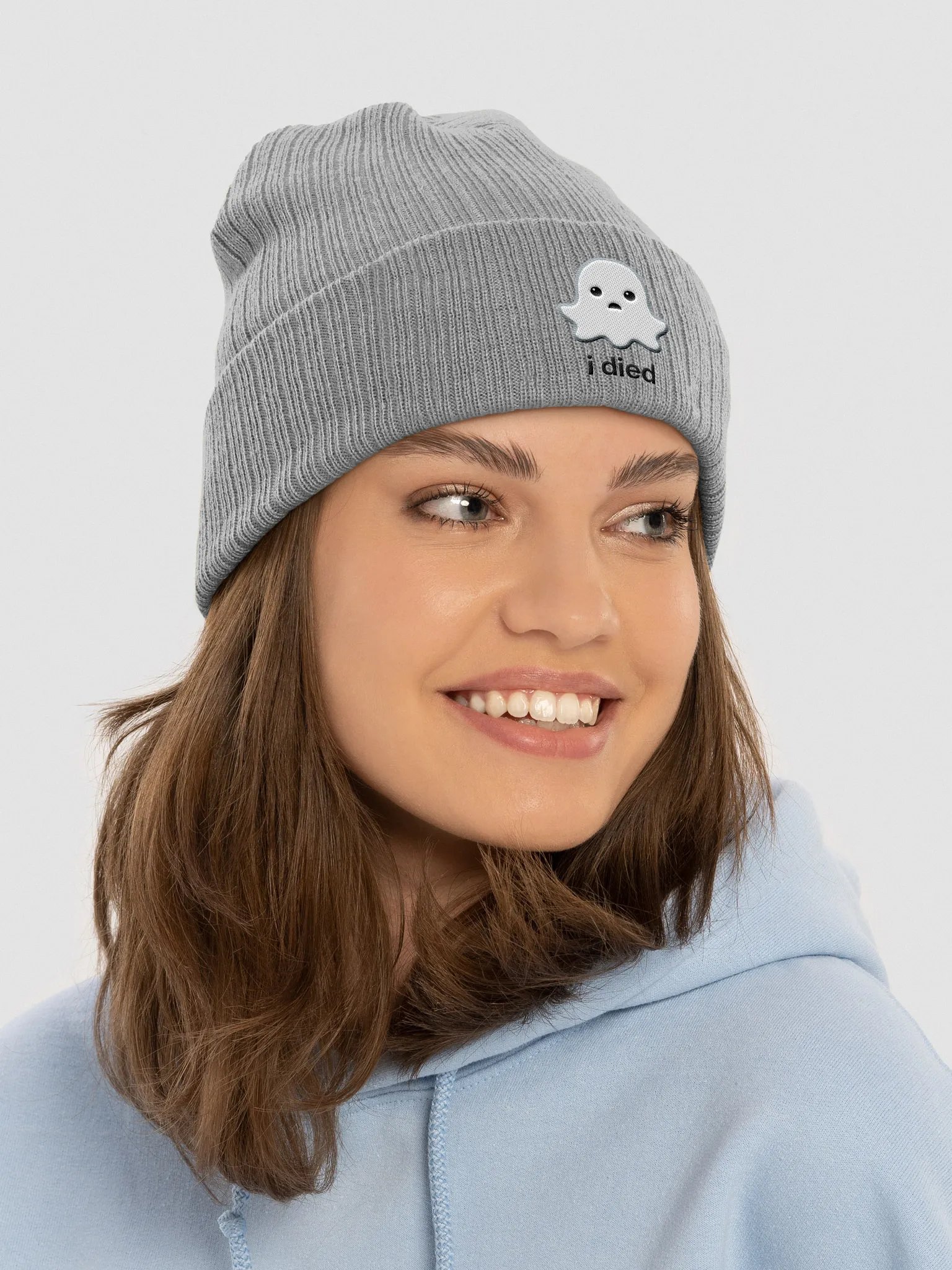 Sad Ghost Beanie - Light Color product image (25)