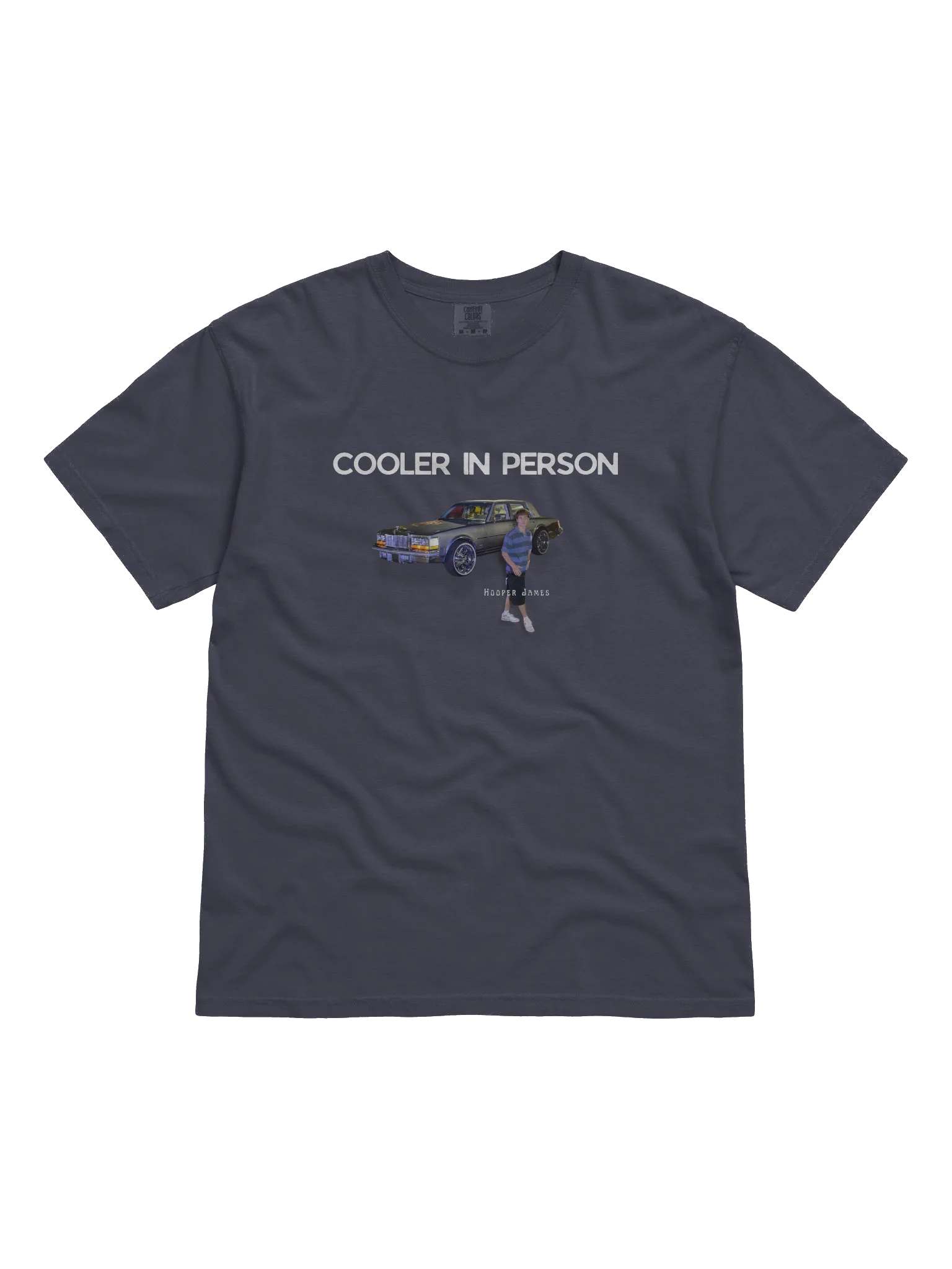 "COOLER IN PERSON" HEAVY WEIGHT T-SHIRTS product image (4)