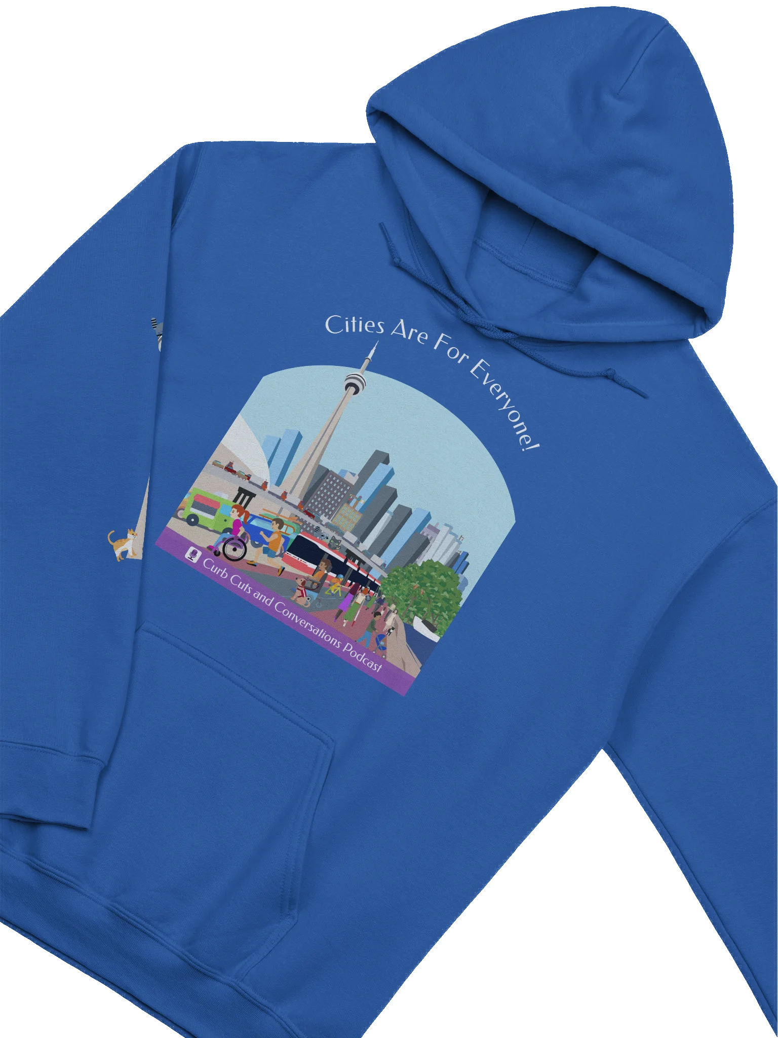 SALE! Curb Cuts and Conversations (Queen's Quay, Toronto Design): Unisex Hoodie., 2025 edition product image (3)