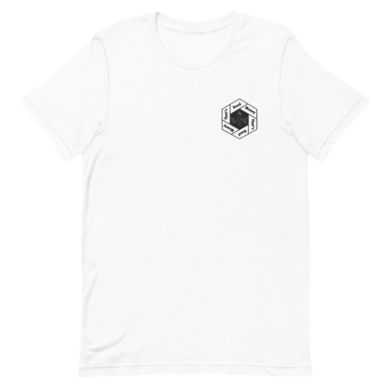 [Sample] - That's Good Money (White T-Shirt, Black Embroidery) product image (1)