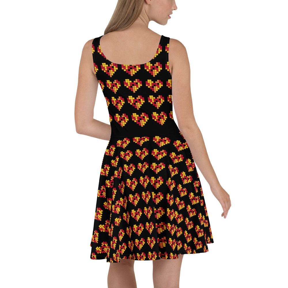 Pixel Art Hearts Dress 8-Bit Retro product image (3)