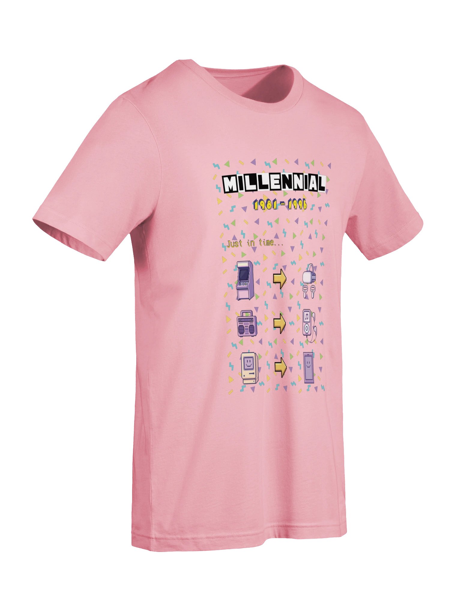 Millennial Tech Evolution Retro Tee - Purple Theme product image (8)