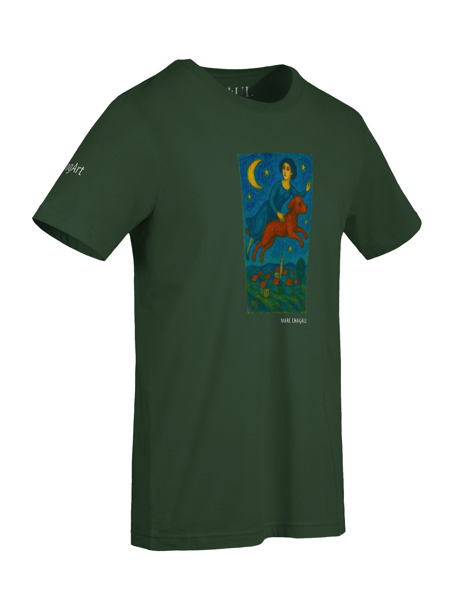 DOGART Unisex Jersey Dog T-Shirt - MARC CHAGALL - Iconic Painting Reimagined with Dogs product image (4)