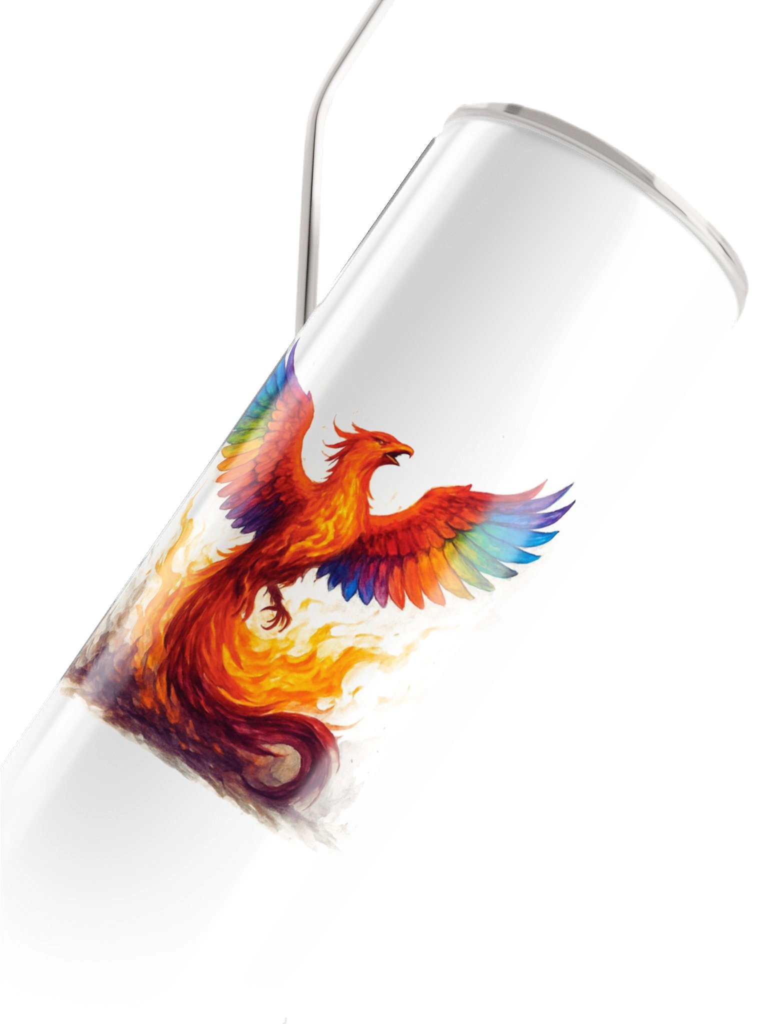 Vaso de acero inoxidable El fénix renace de sus cenizas con magia. product image (4)