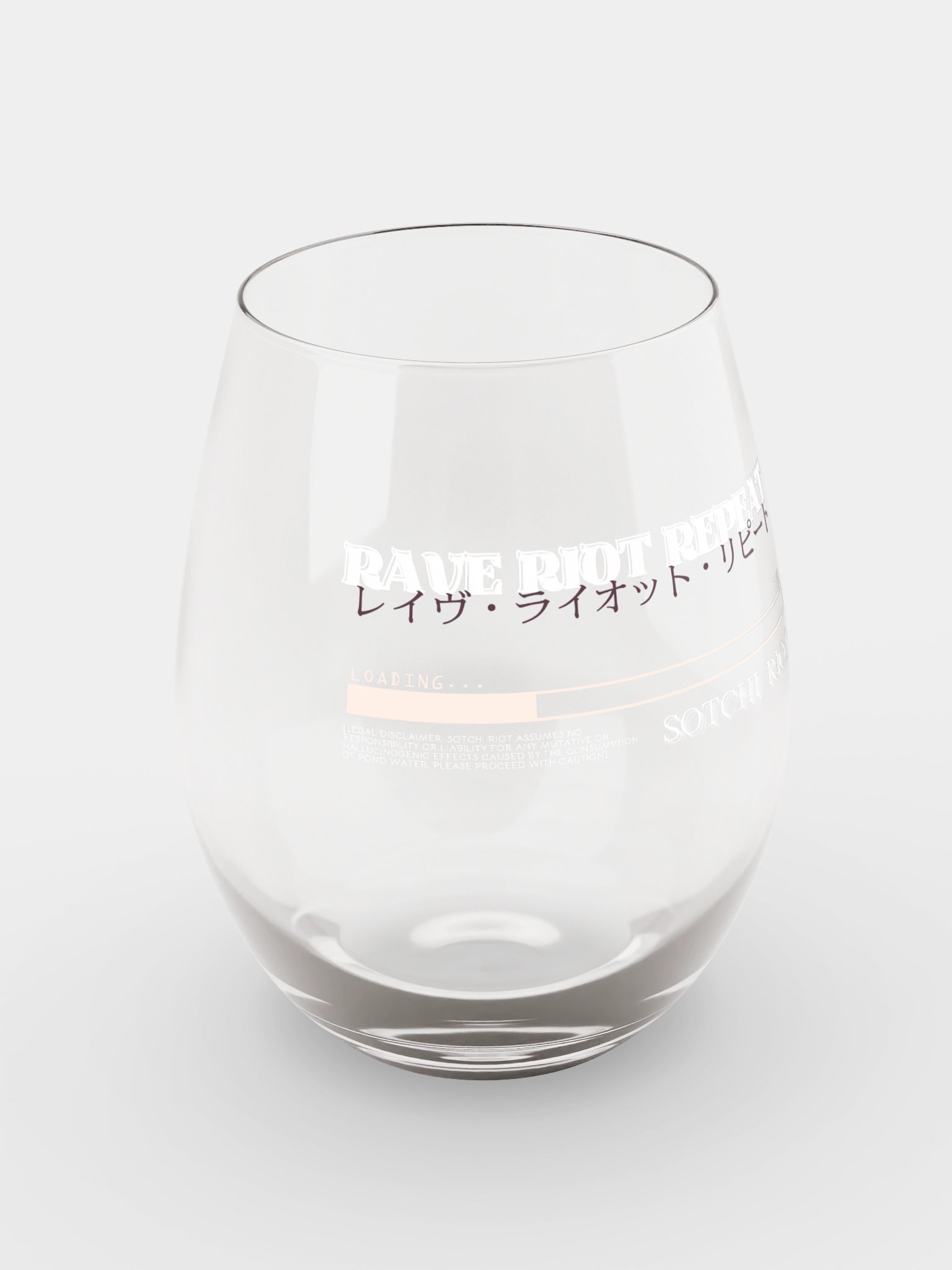 RAVE RIOT REPEAT STEM-LESS WINE GLASS product image (7)