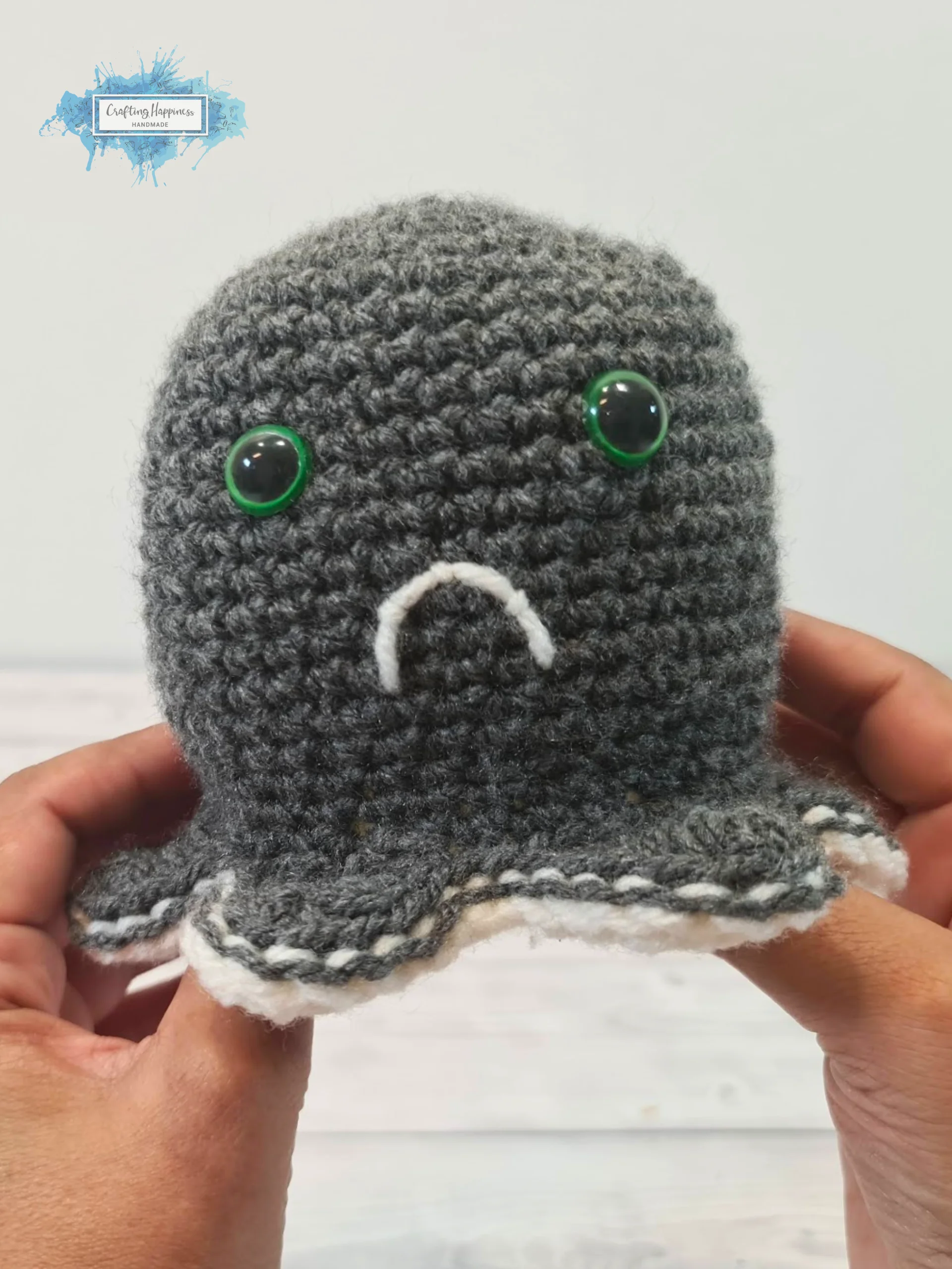 Reversible Amigurumi Crochet Pattern Bundle – Mood Octopus, Cat & Ghost (PDF Pattern) product image (7)