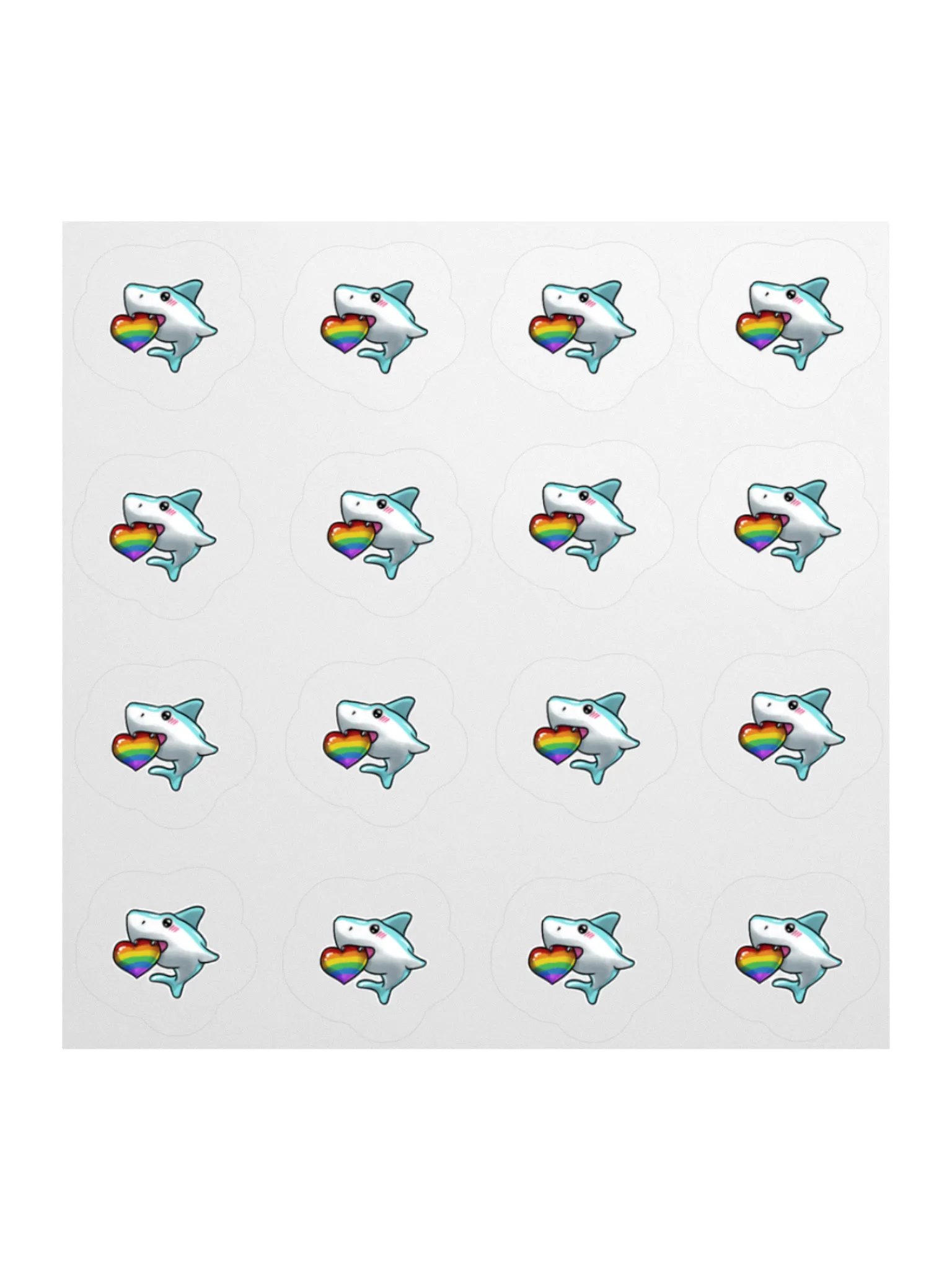 Sharky Pride Sticker Mini Sheet product image (1)