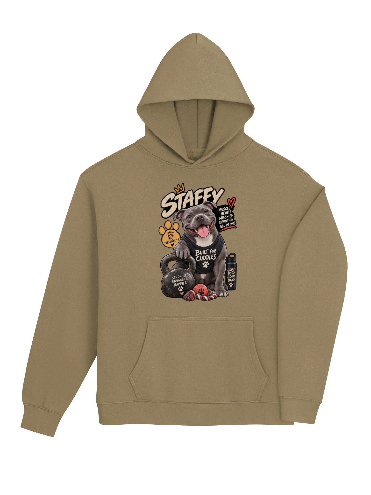 Bulldog Built for Cuddles - Funny Tough Guy Softie Sweatshirt product image (28)