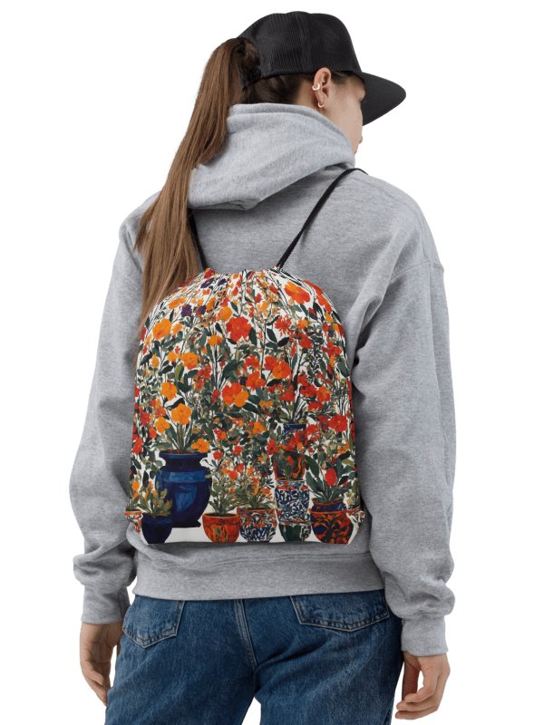 Mexican Jardin Drawstring Backpack product image (3)