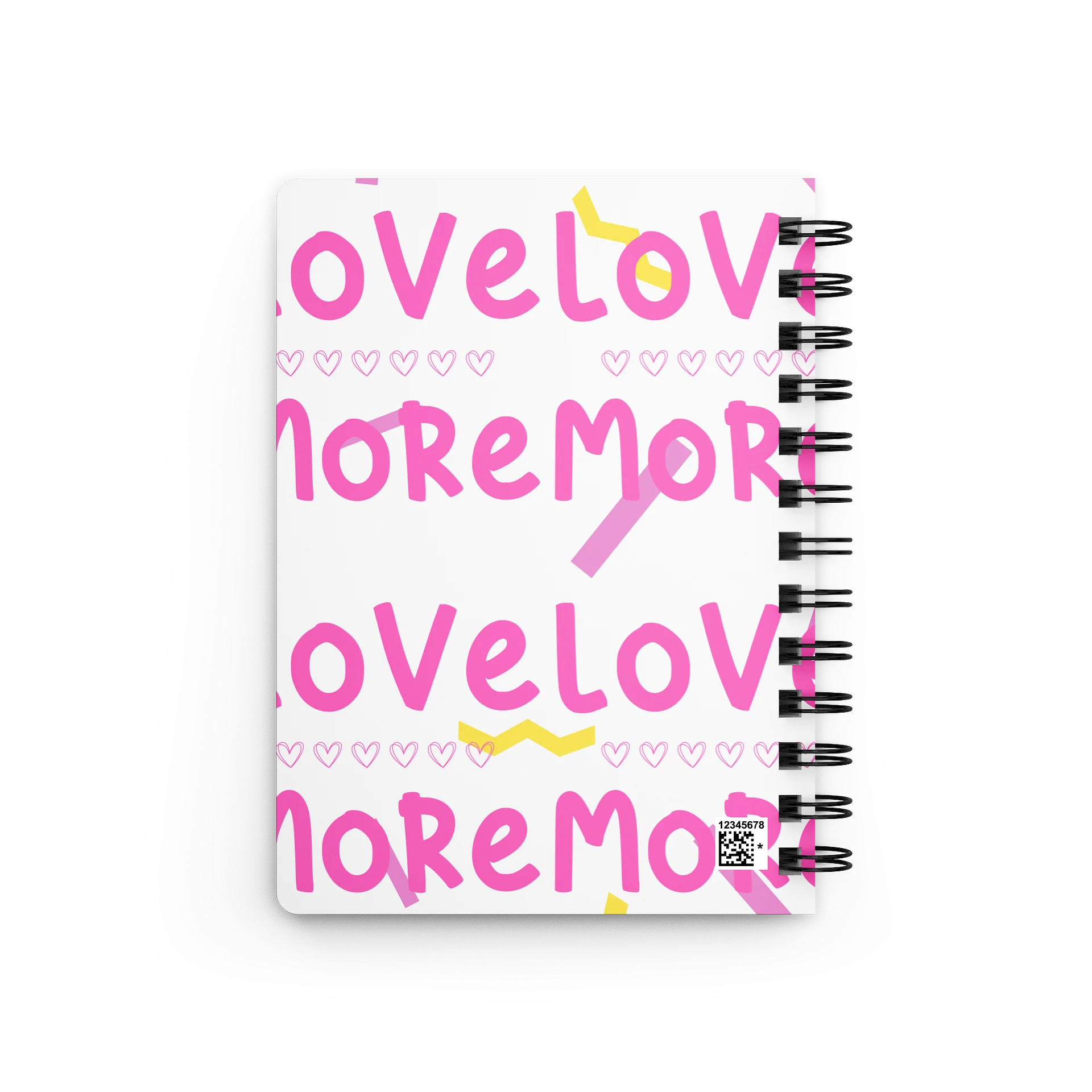 Love & More — Pink Hand-Lettered Spiral Journal product image (2)