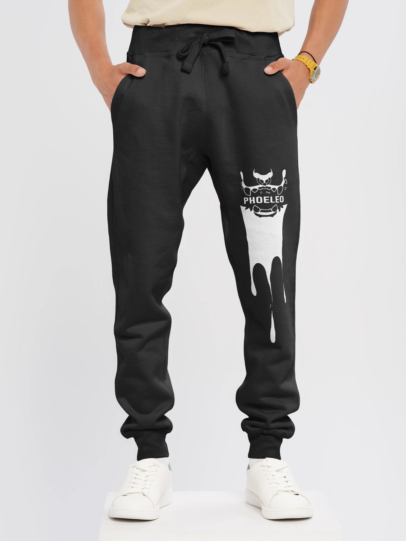 Phoeleo White Logo Joggers product image (3)