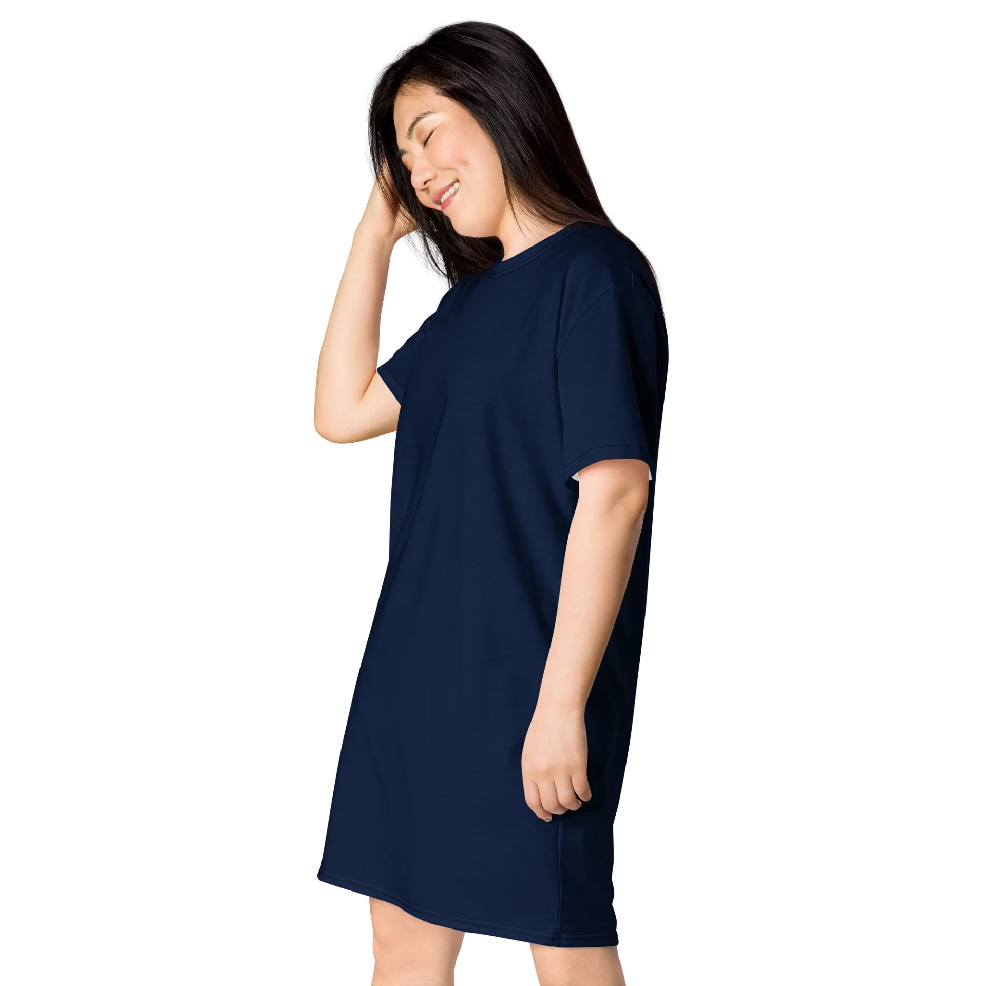 Oversized T-Shirt Dress - Timeless Navy, Sizes 2XS-6XL product image (3)