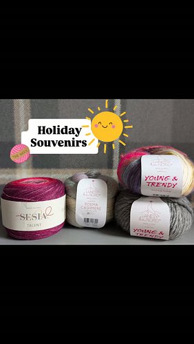 I couldn't resist!  We visited Lake Garda this year on holiday and I managed to find 3 yarn shops, it'd be rude to not bring ...
