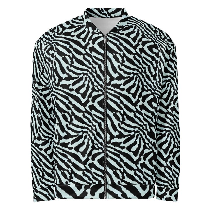 Blue Zebra Bomber Jacket product image (1)