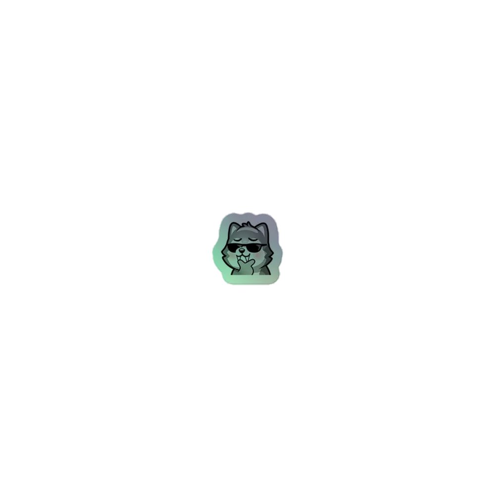 wolf holo sticker product image (1)