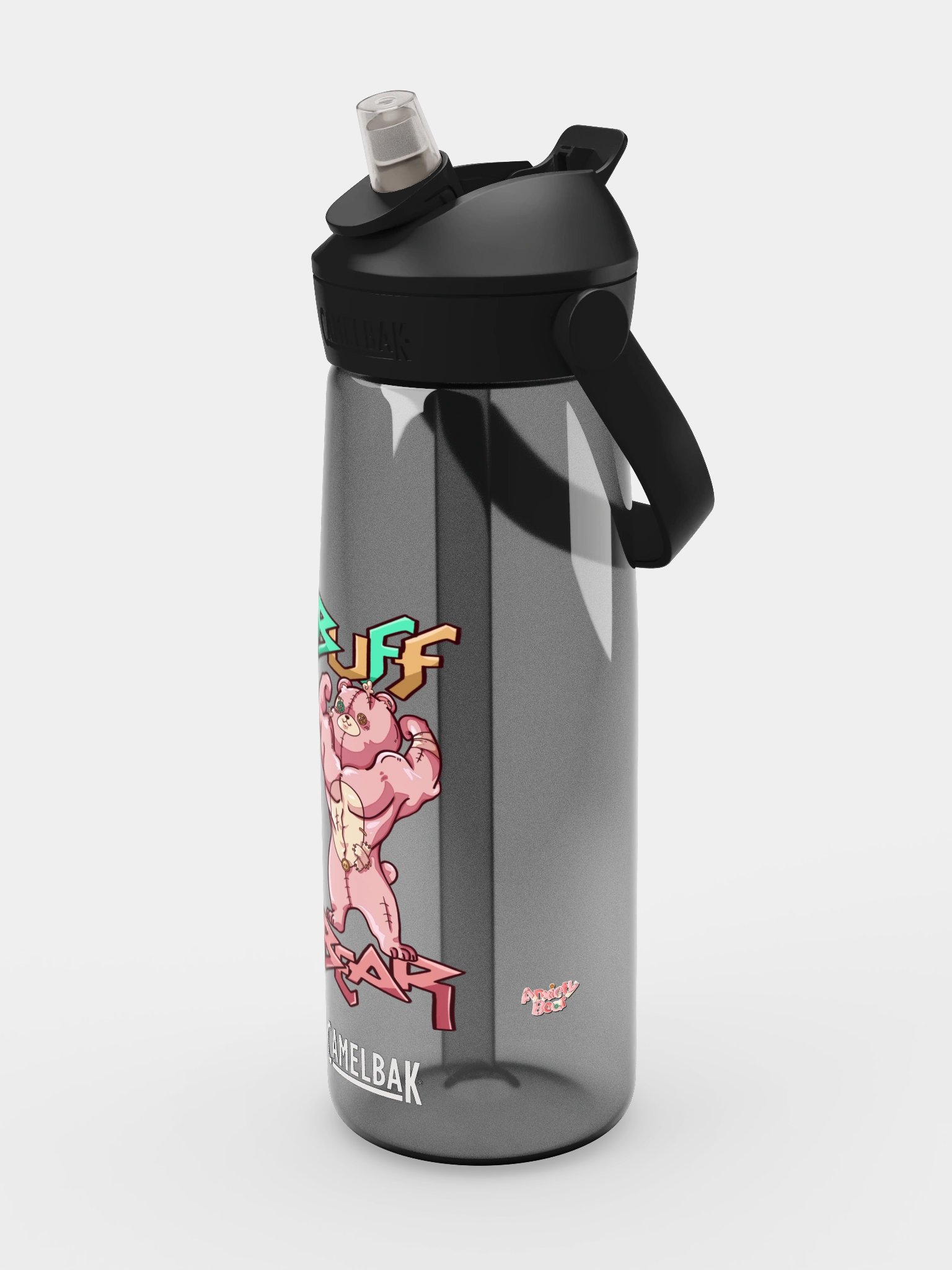 Anxiety Bear Flip Straw Water Bottle product image (12)