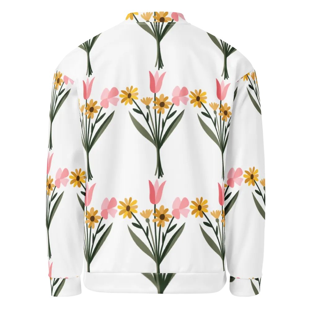 Blossom Delight All-Over Print Bomber Jacket product image (2)