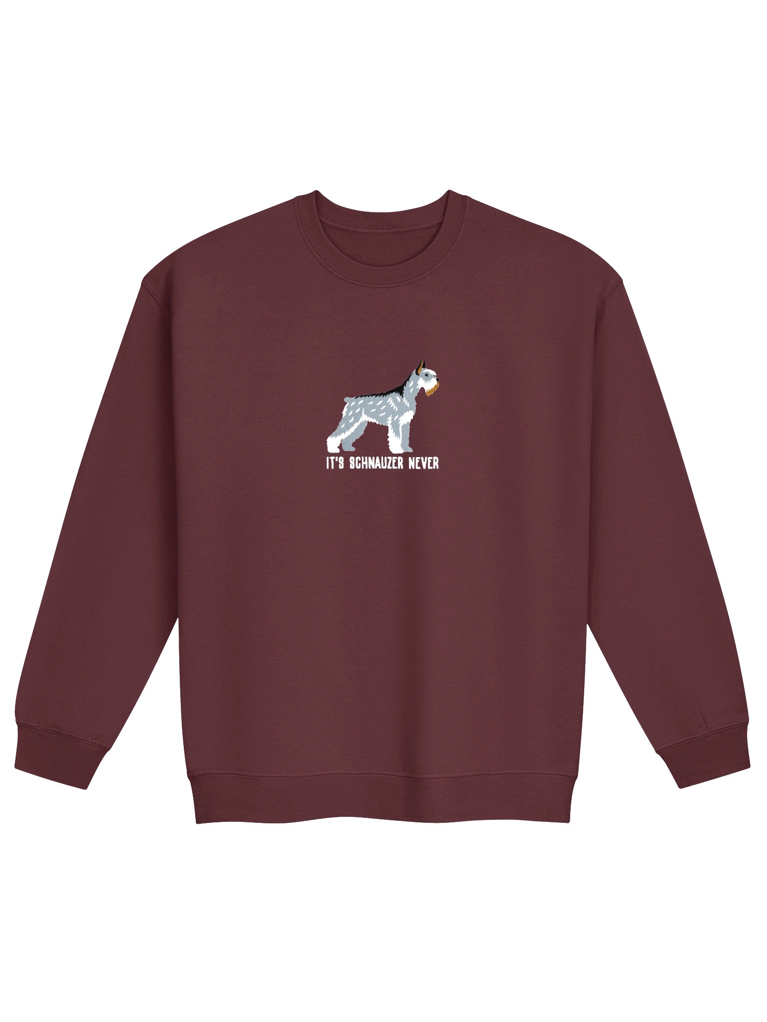 It's Schnauzer Never Sweatshirt (Embroidered) of a Giant Schnauzer(Salt & Pepper) product image (4)