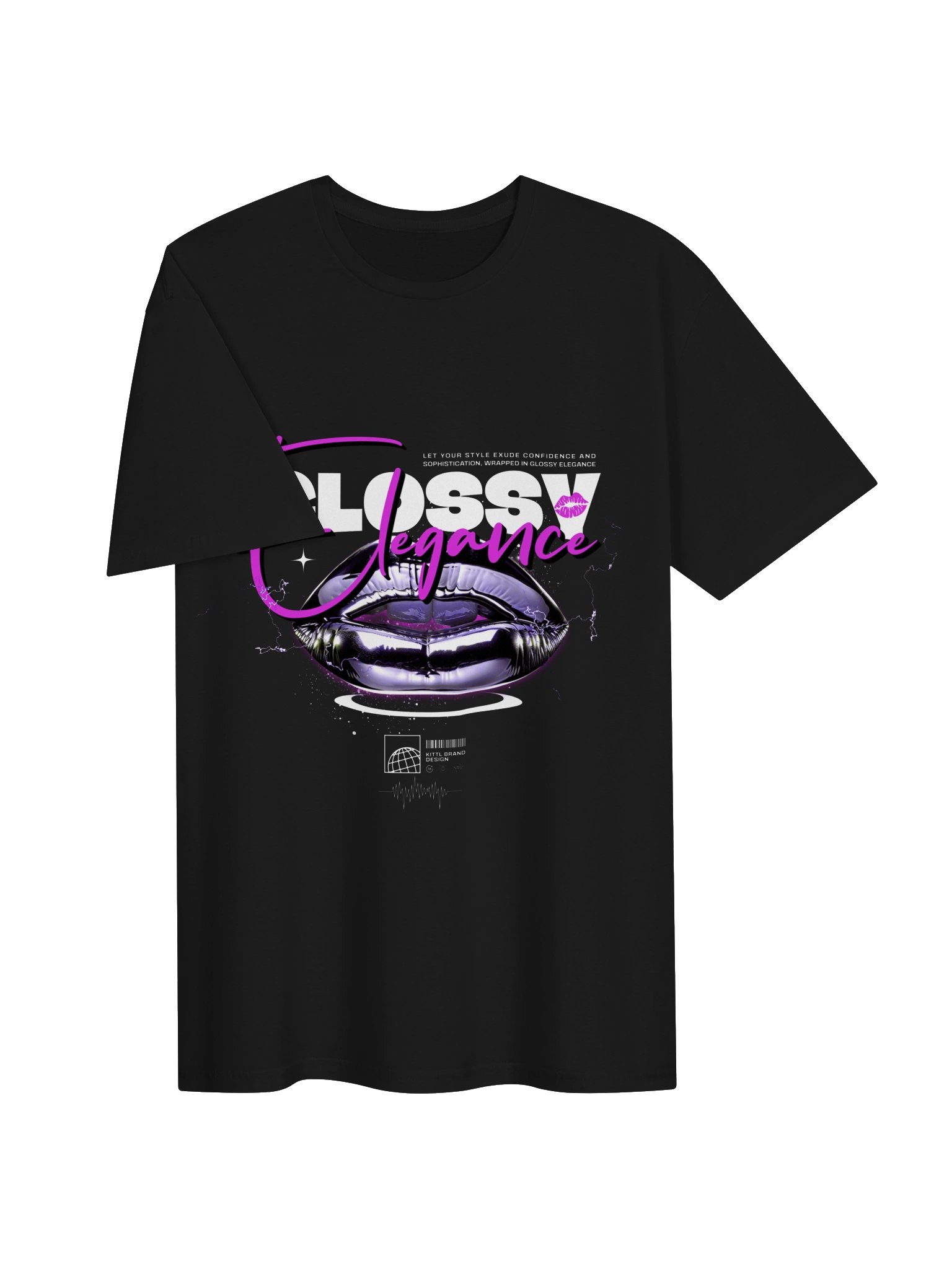 Glossy Elegance Lips Graphic Unisex Softstyle T-Shirt product image (2)