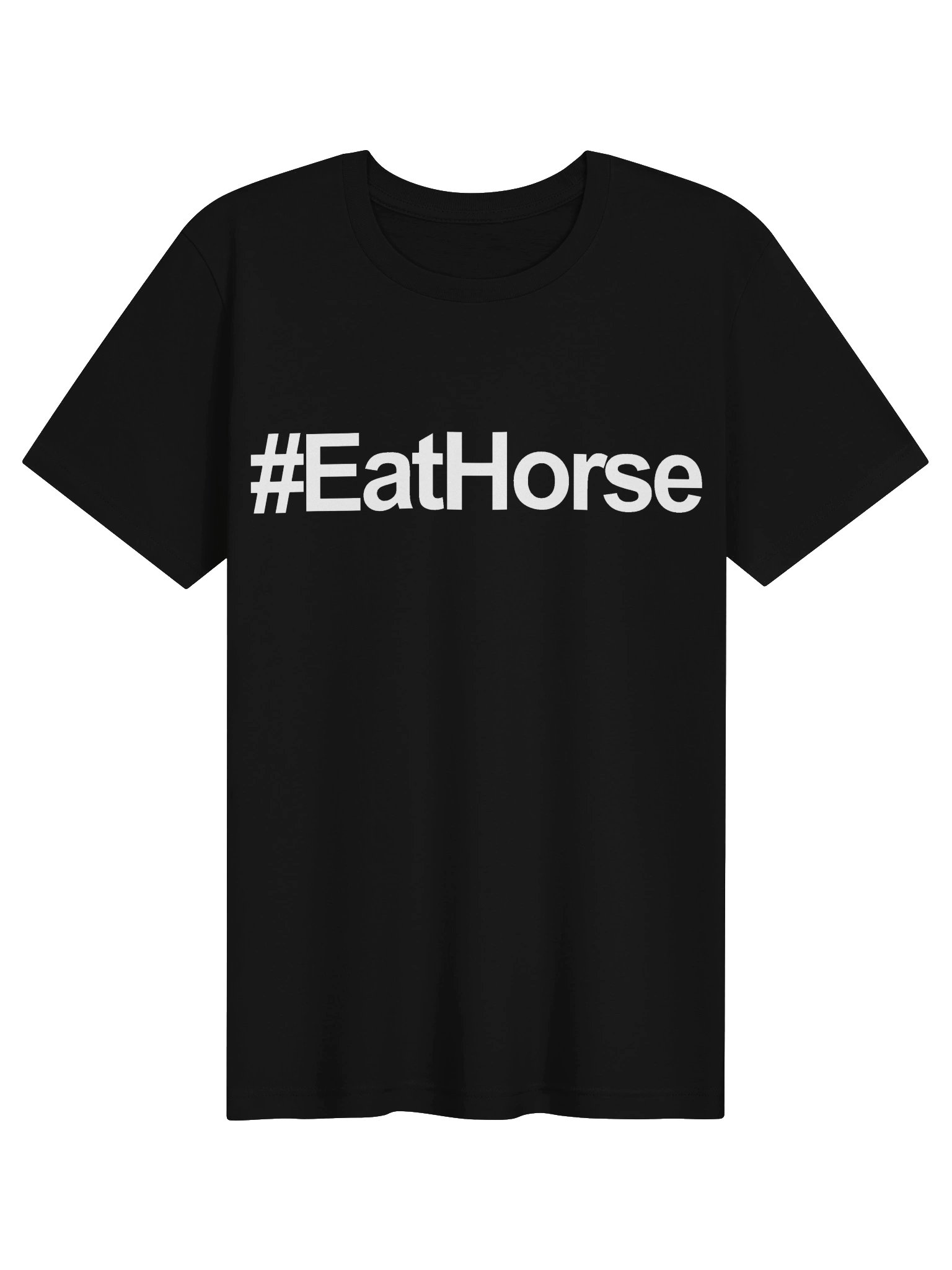 #EatHorse Unisex T-Shirt — White Print product image (1)